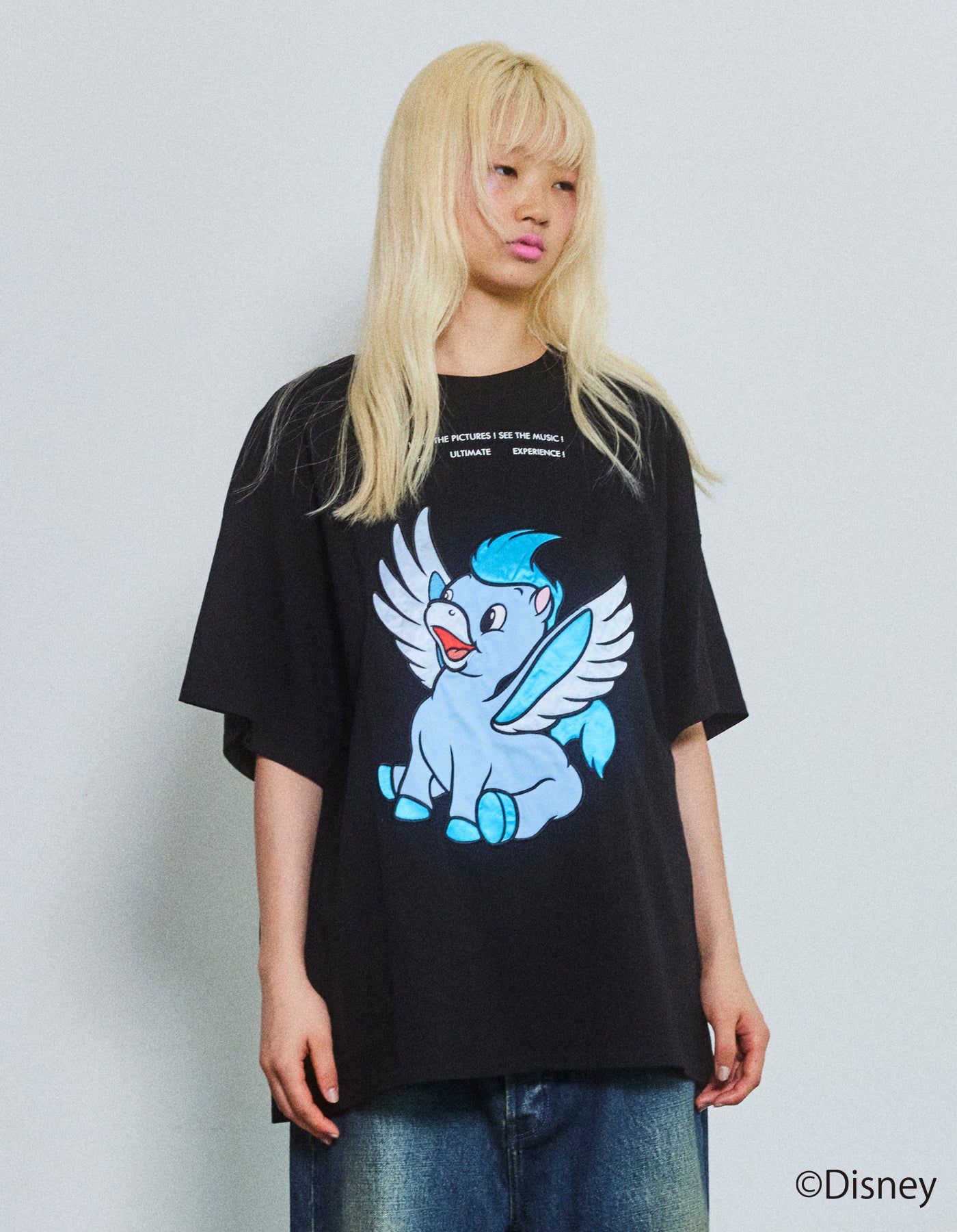 LittleSunnyBite コラボ ビッグTシャツ Little Sunny Bite - Disney × little sunny bite コラボ マリー