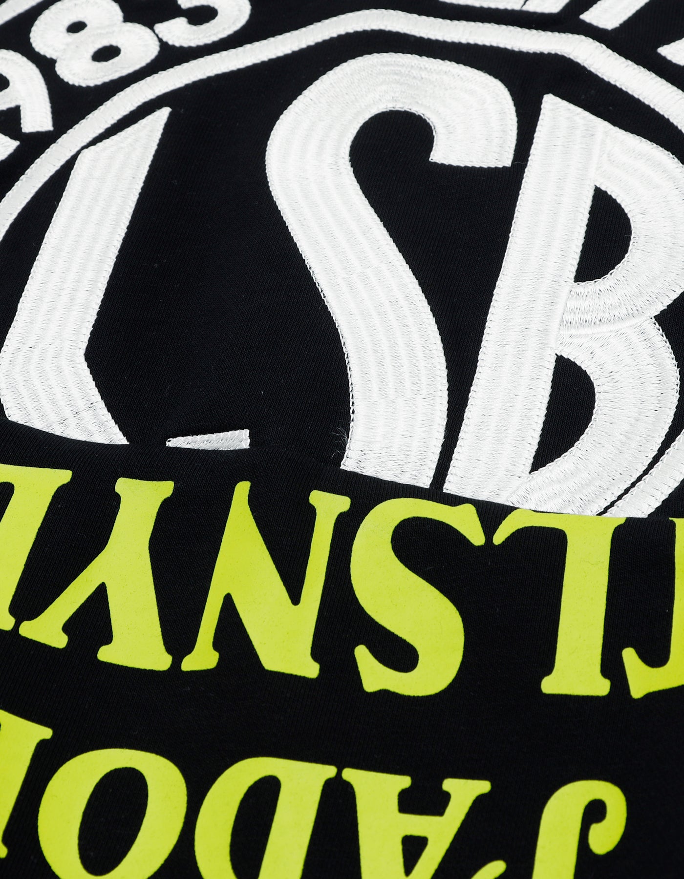 logo sweat top / BLACK