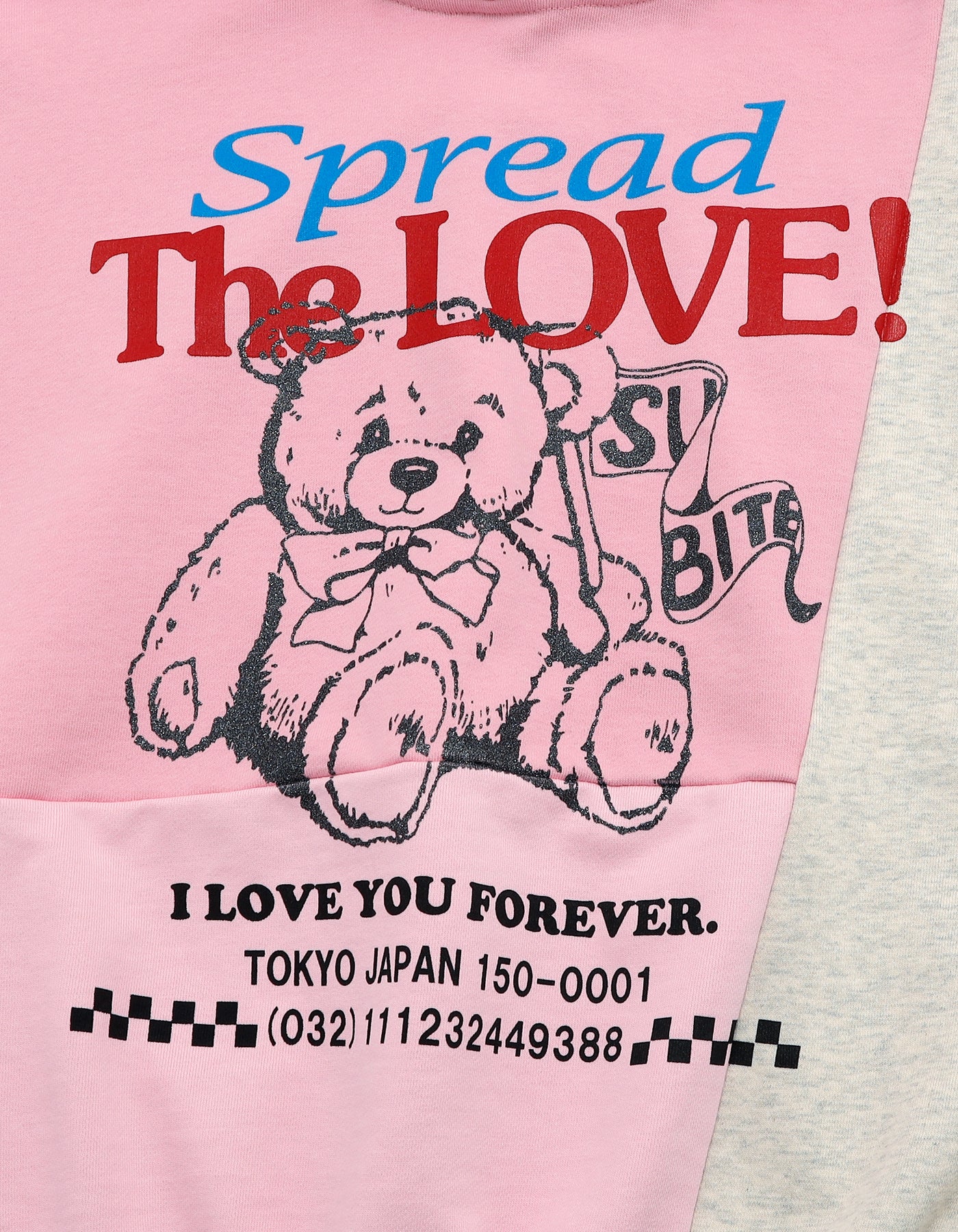 love bear hoodie / PINK