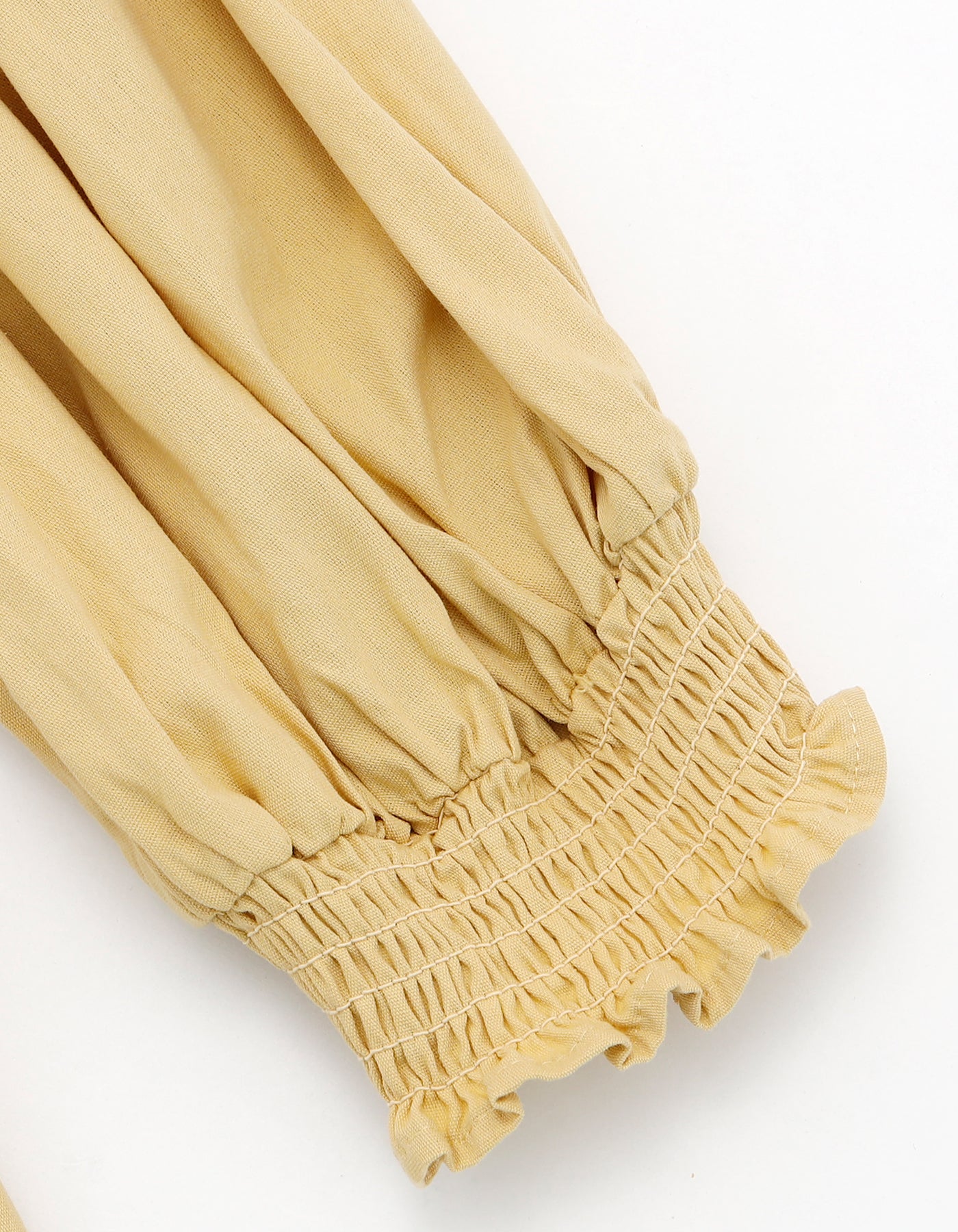 puff sleeve tunic  / YELLOW