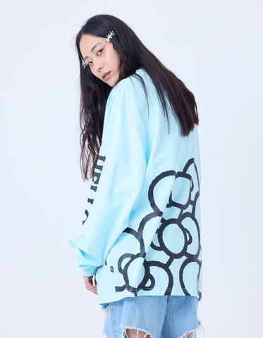 HELLO KITTY x little sunny bite long tee / LBLUE