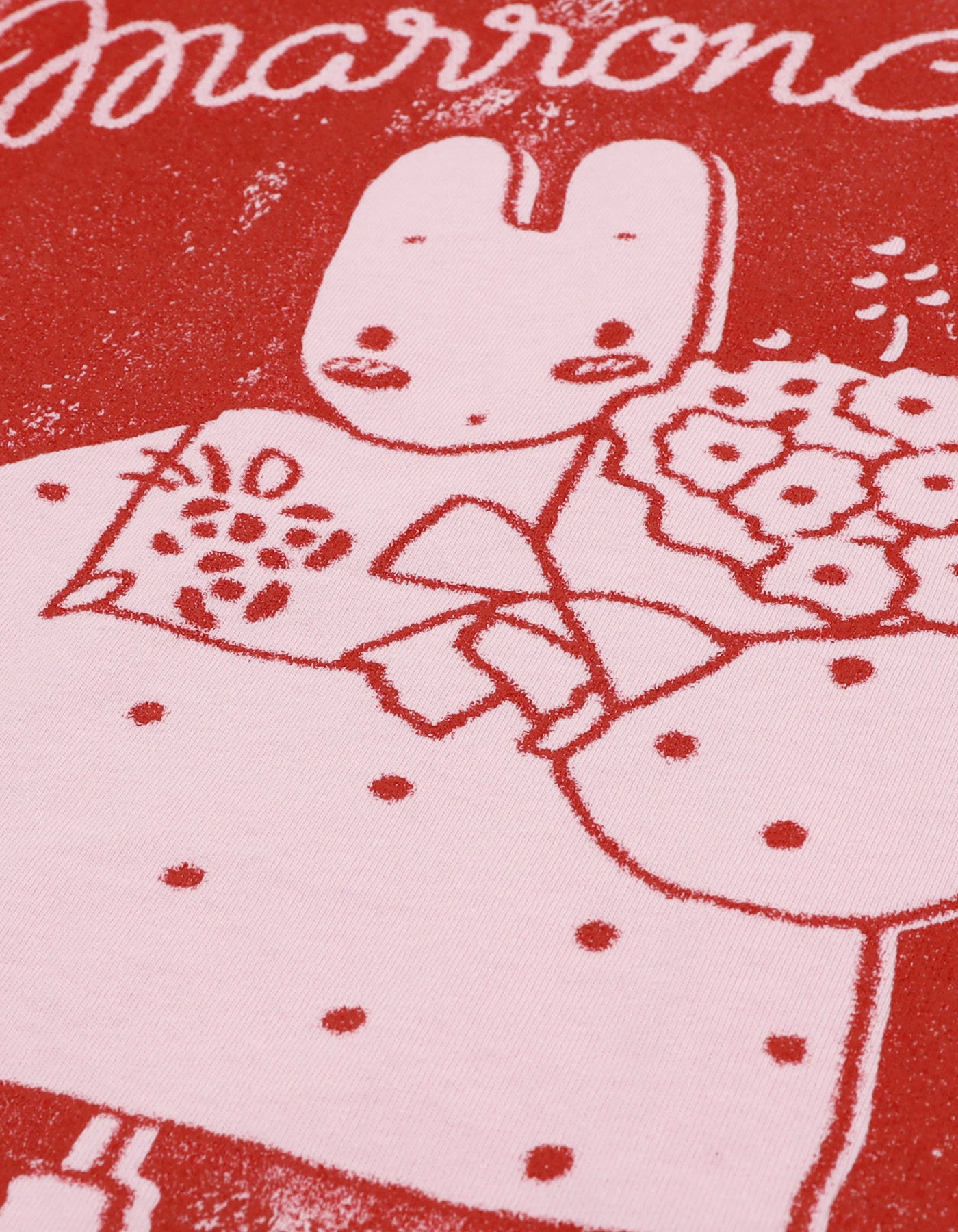 MARRONCREAM x little sunny bite big tee / PINK