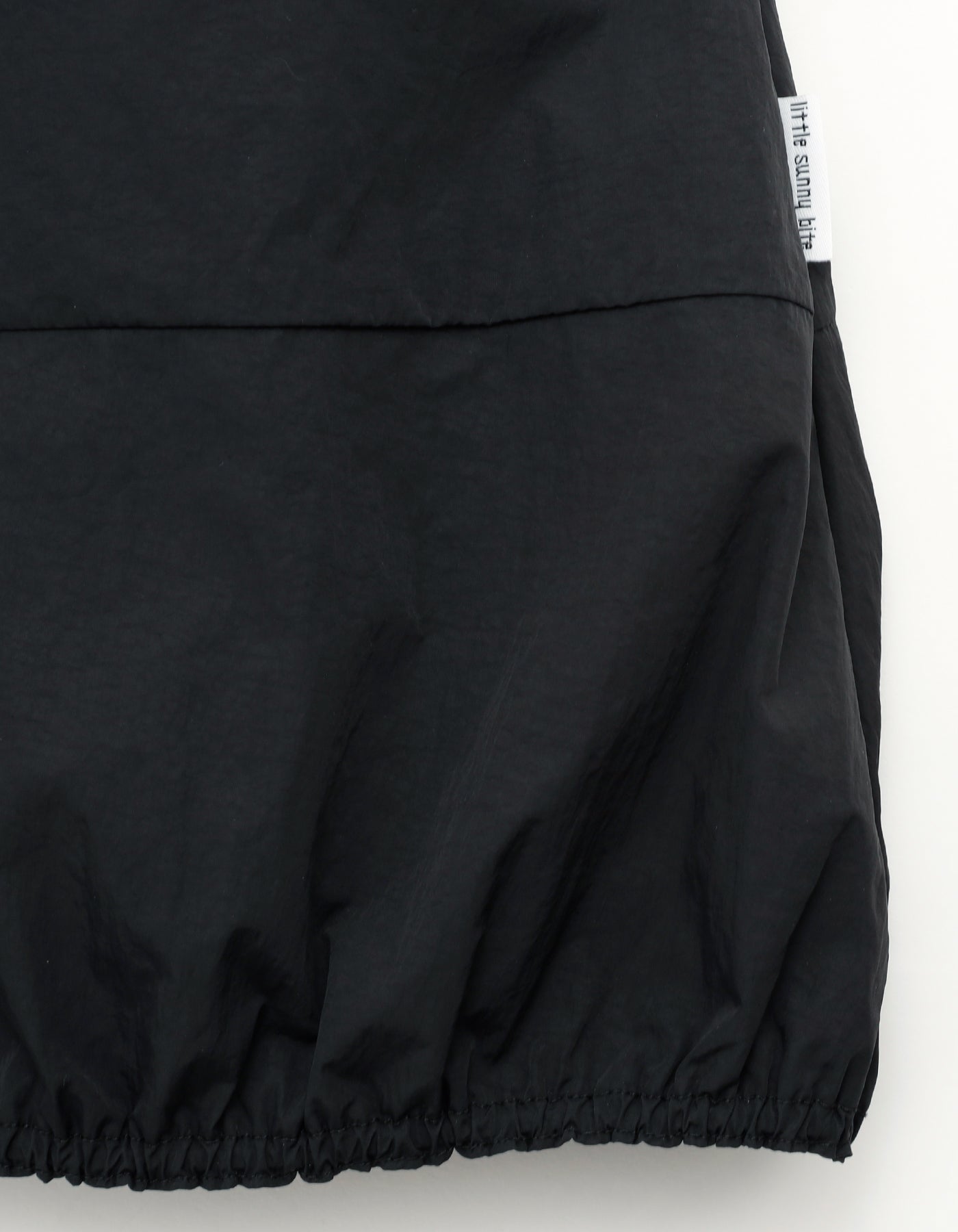 nylon mini dress / BLACK