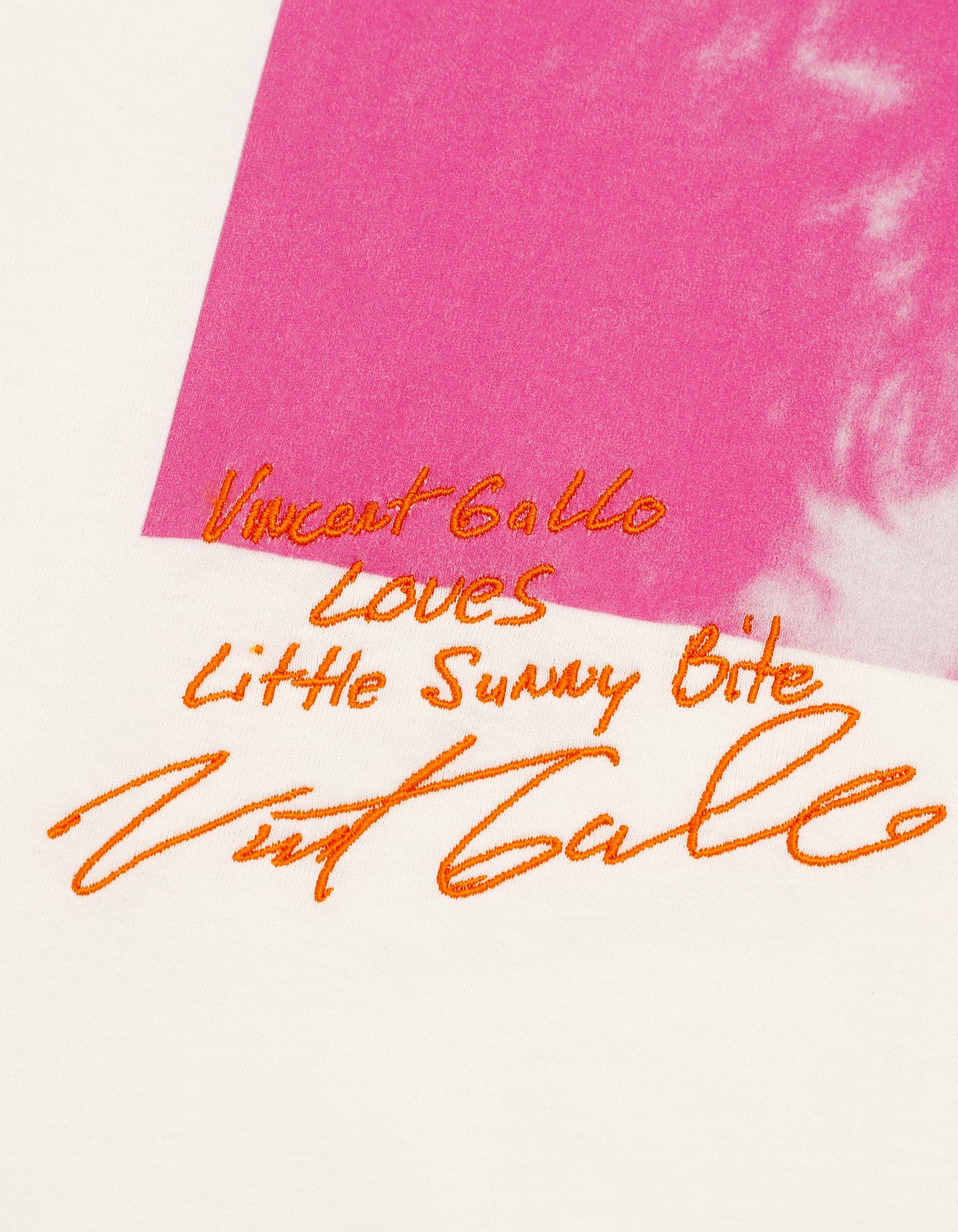 Vincent Gallo x little sunny bite photo big tee / WHITE