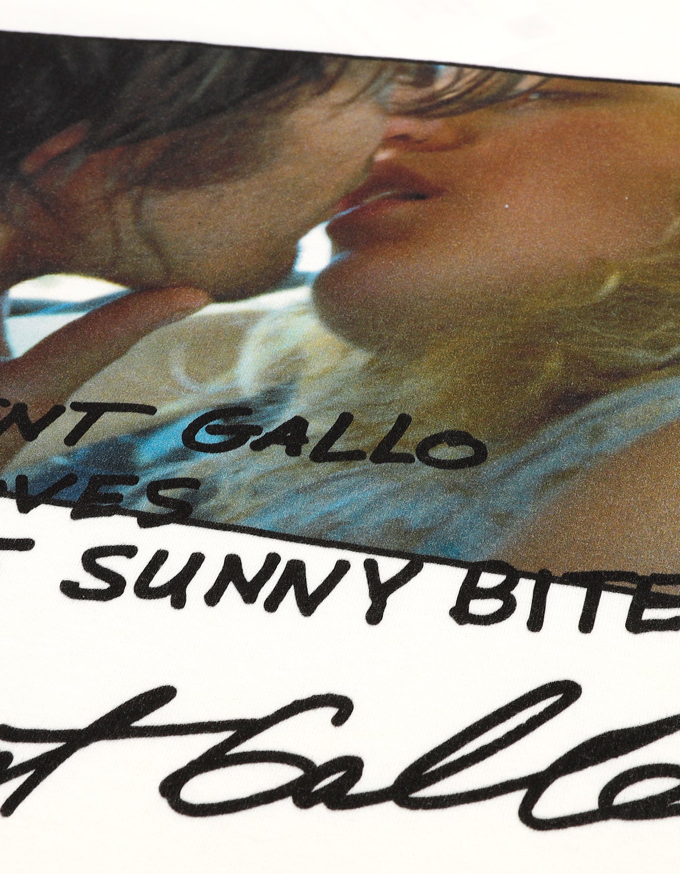 Vincent Gallo x little sunny bite photo long tee / WHITE