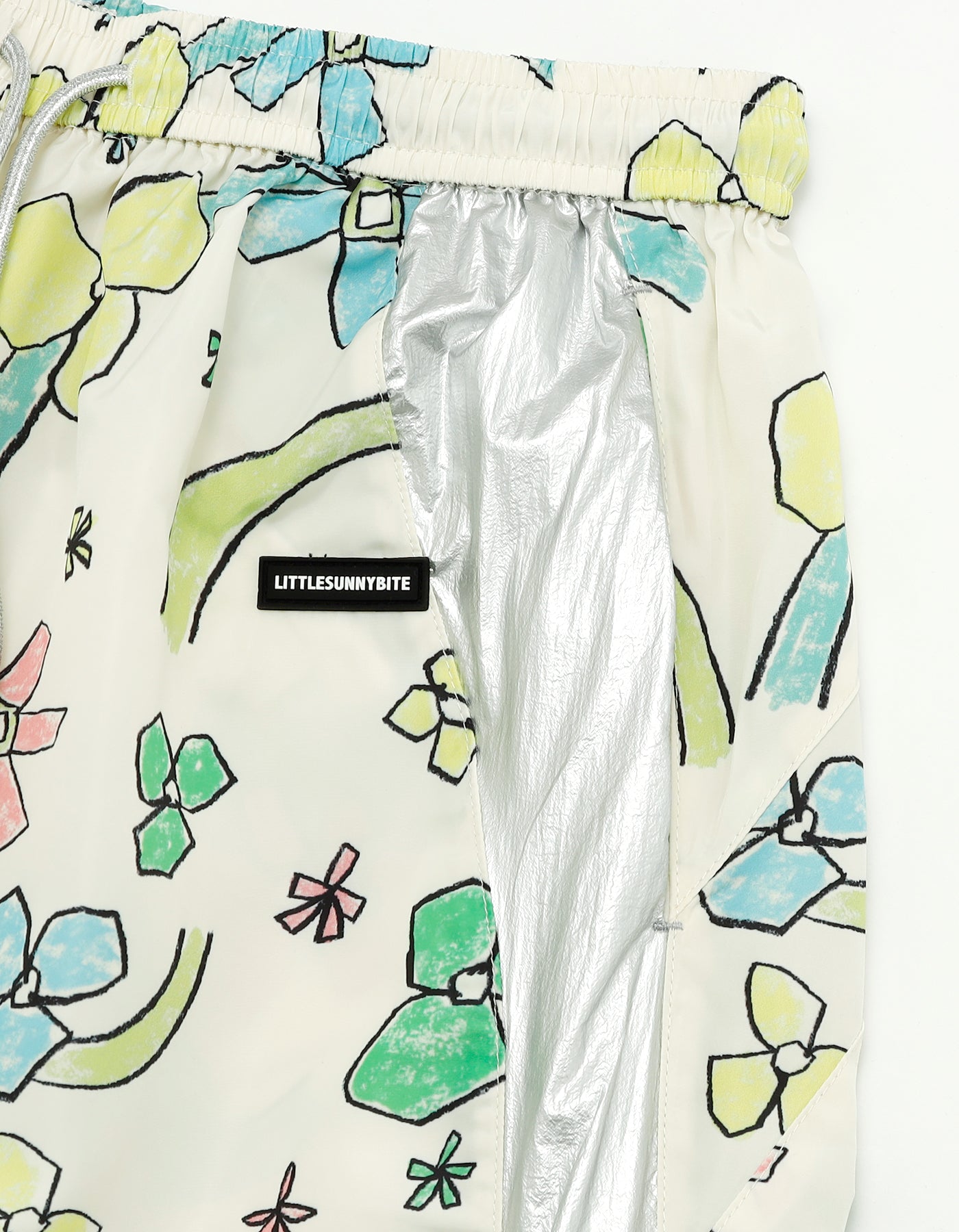 little sunny bite x natalie krim nylon pants / WHITE