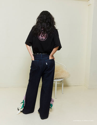 MARRONCREAM x little sunny bite big tee / BLACK