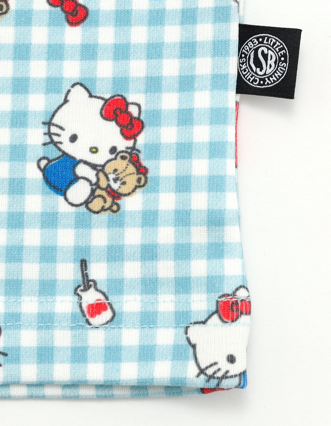 hello kitty x little sunny bite print tops / BLUE