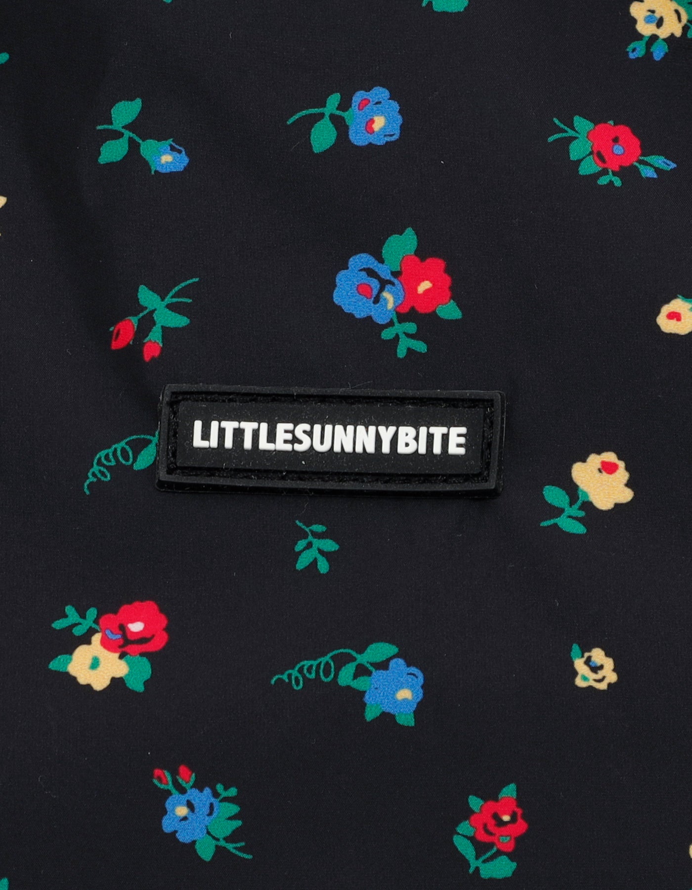 little sunny bite (リトルサニーバイト)floral long jacket / BLACK