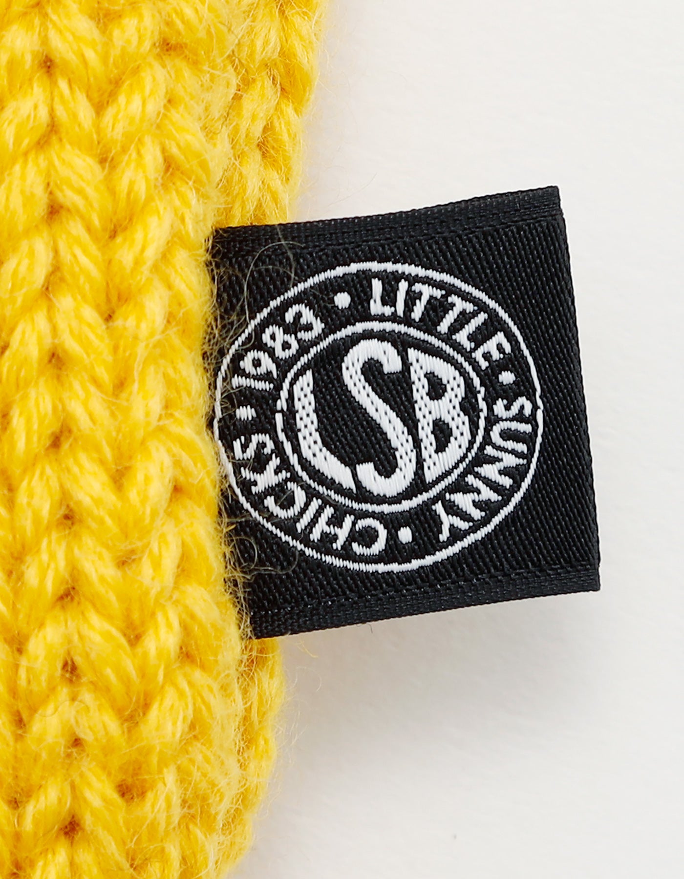 star knitting shoulder bag / YELLOW