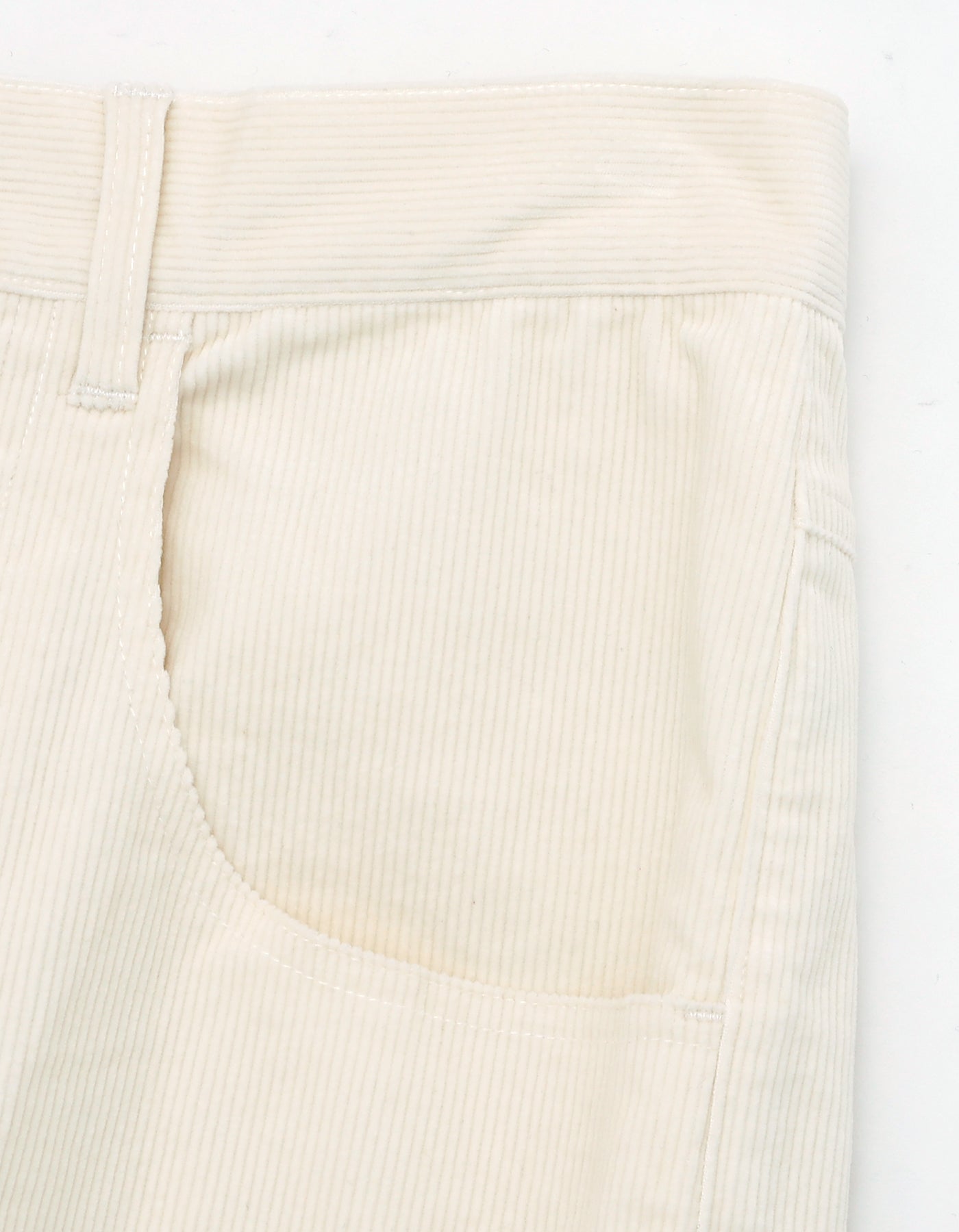 corduroy pants / WHITE
