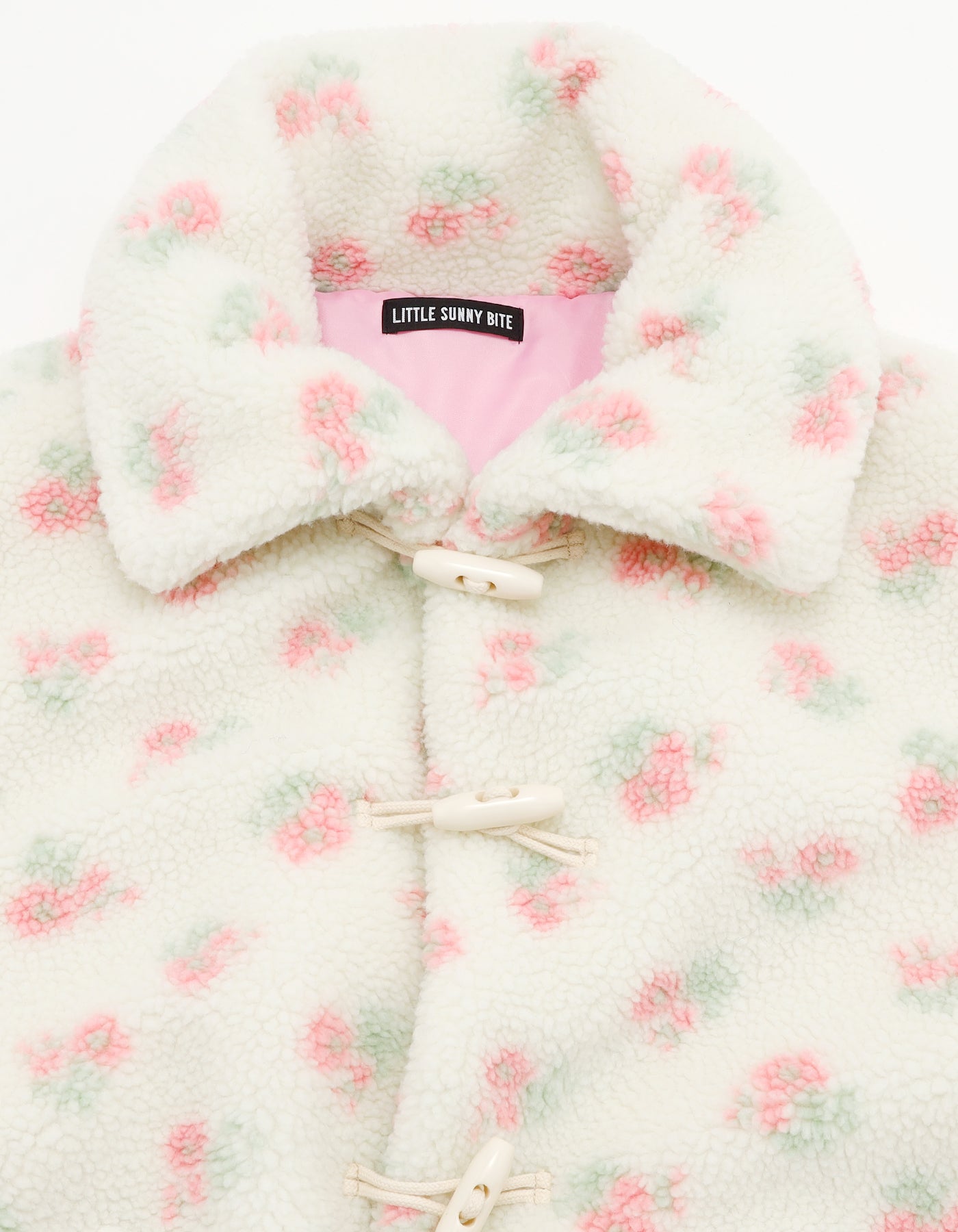 little sunny bite ボア　スタジャン little sunny bite (リトルサニーバイト)boa bomber jacket / FLORAL