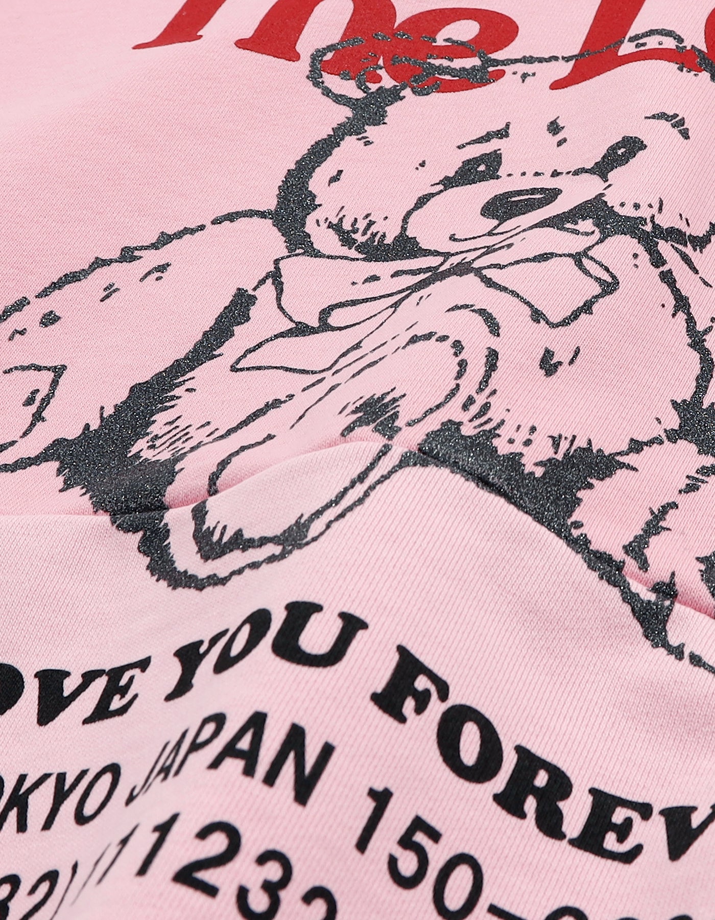 love bear hoodie / PINK