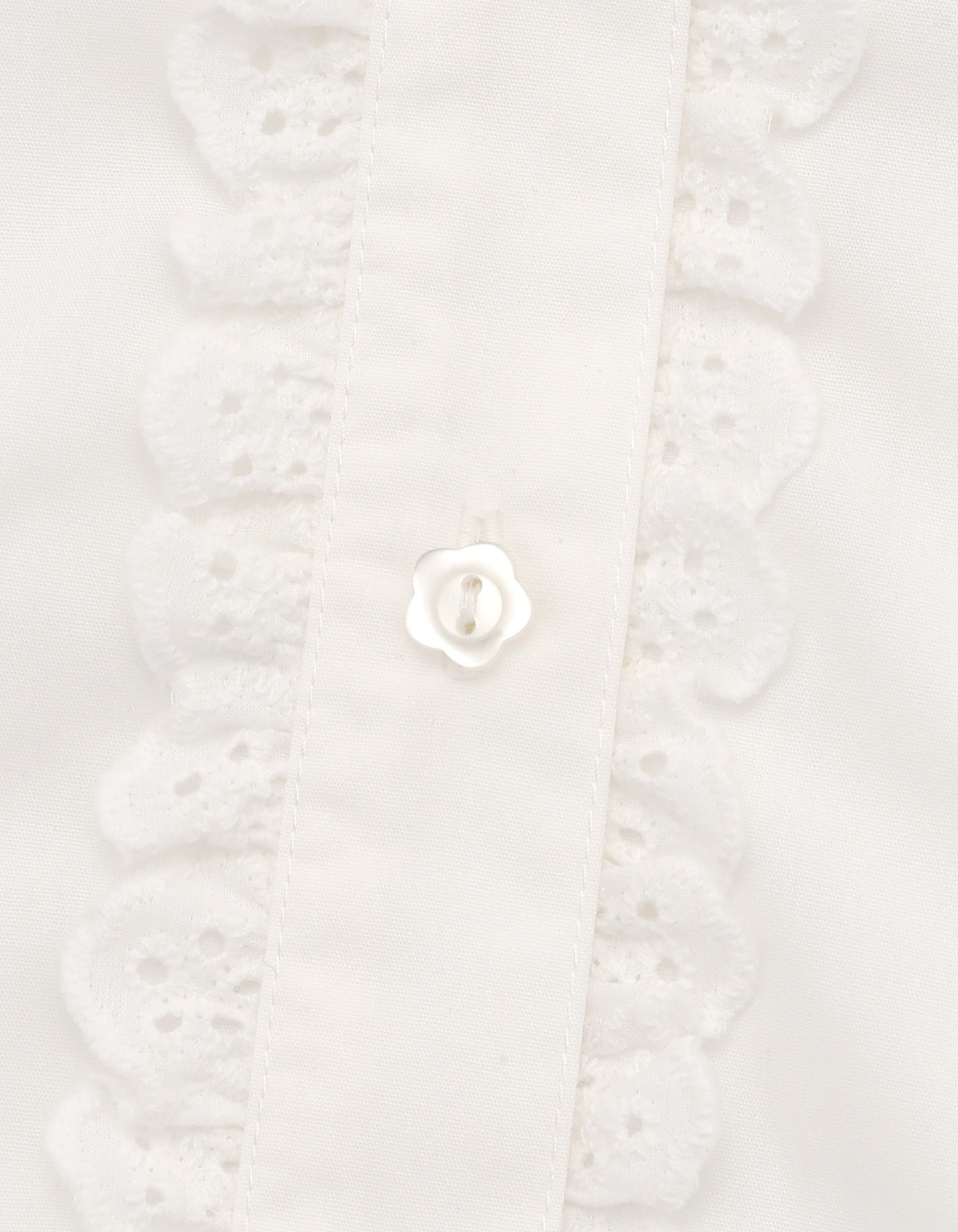 frill blouse / WHITE