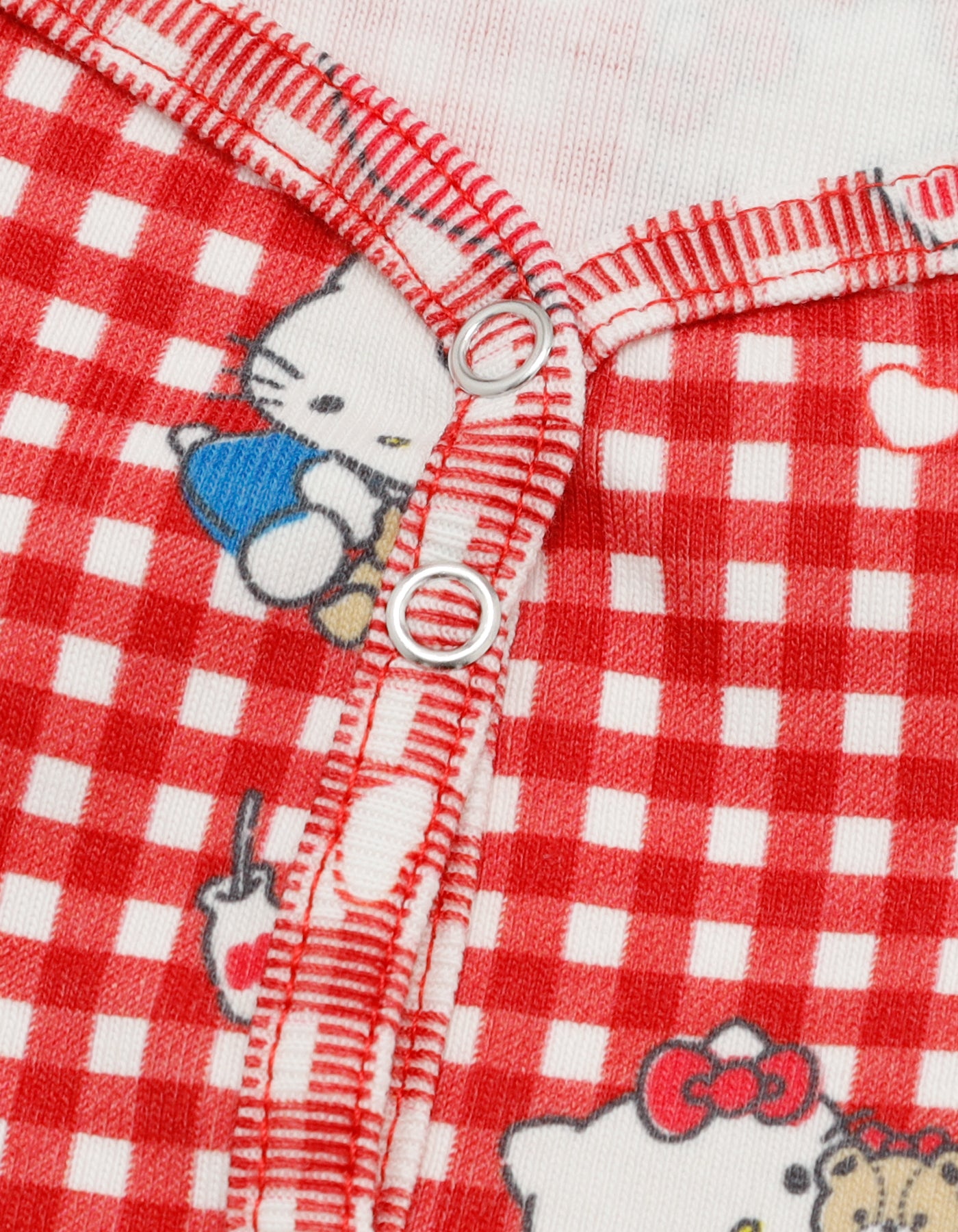 hello kitty x little sunny bite print tops / RED