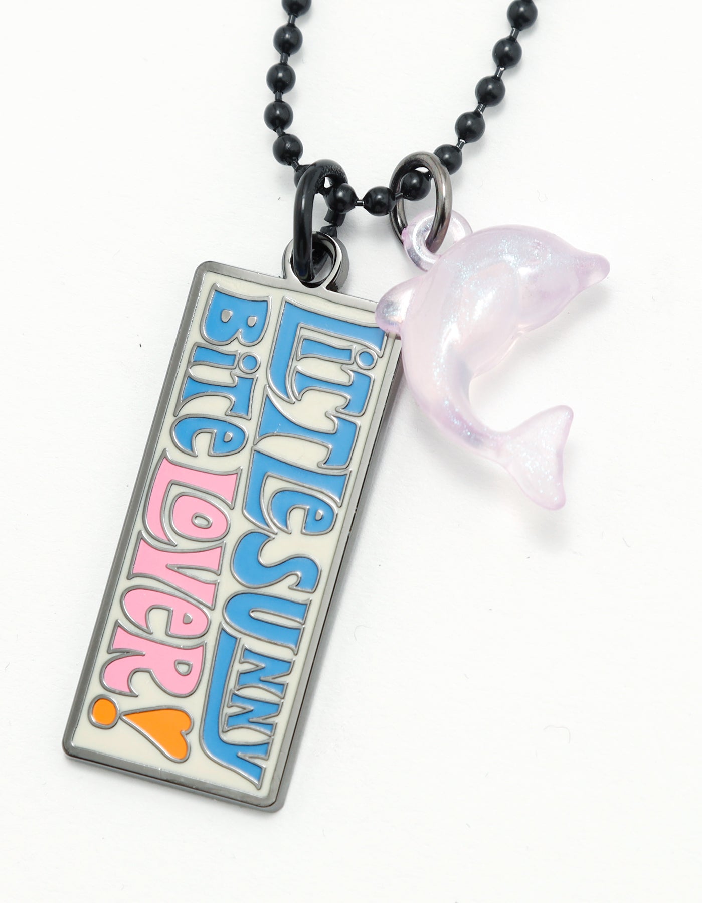 little sunny bite (リトルサニーバイト)plate.necklace / PURPLE