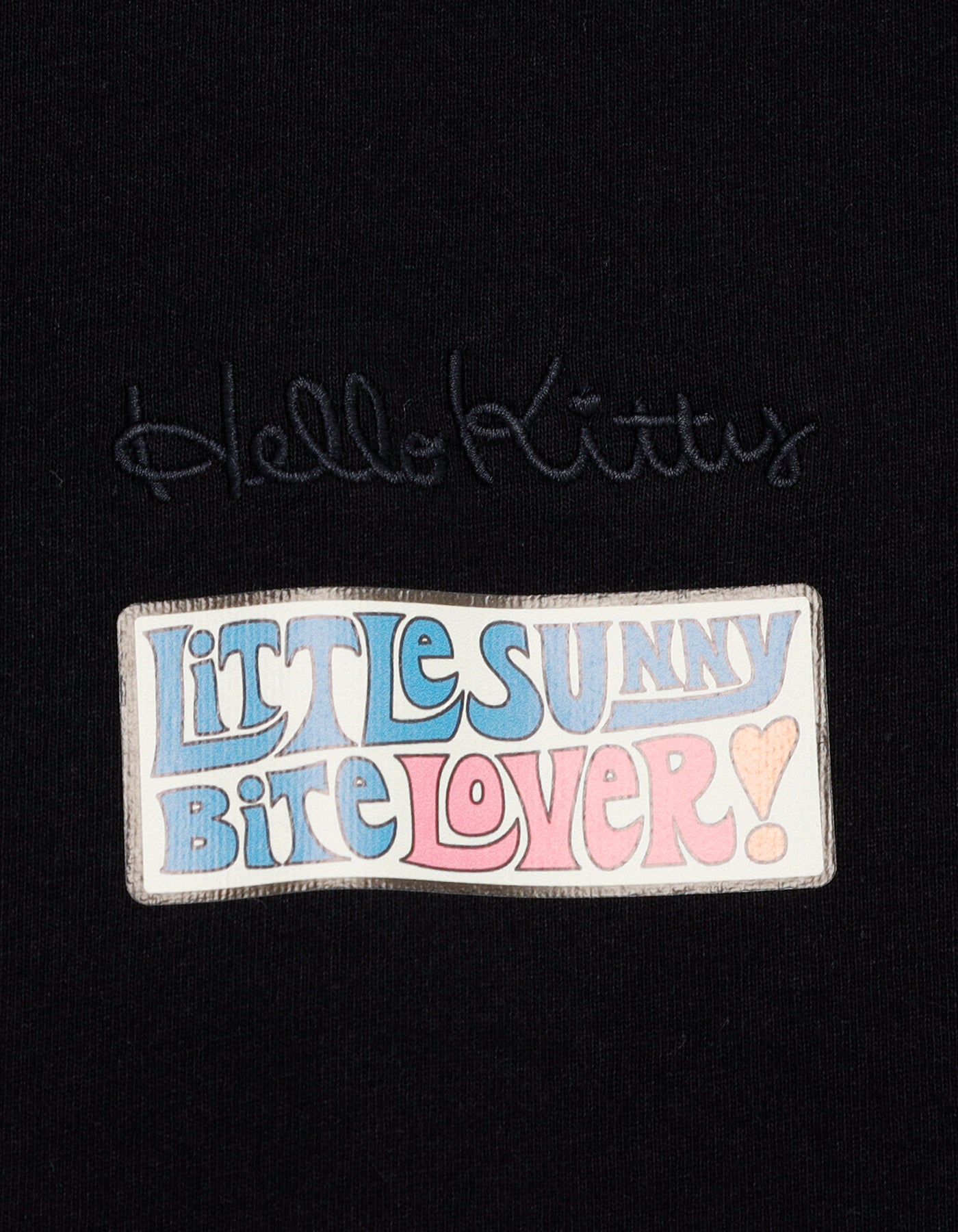 hello kitty x little sunny bite frill long tee / BLACK