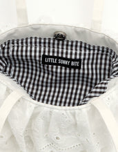 画像をギャラリービューアに読み込む, bear lace bag / WHITE