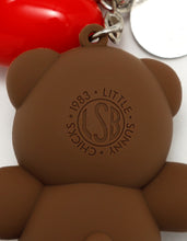 画像をギャラリービューアに読み込む, bear heart key chain / BROWN