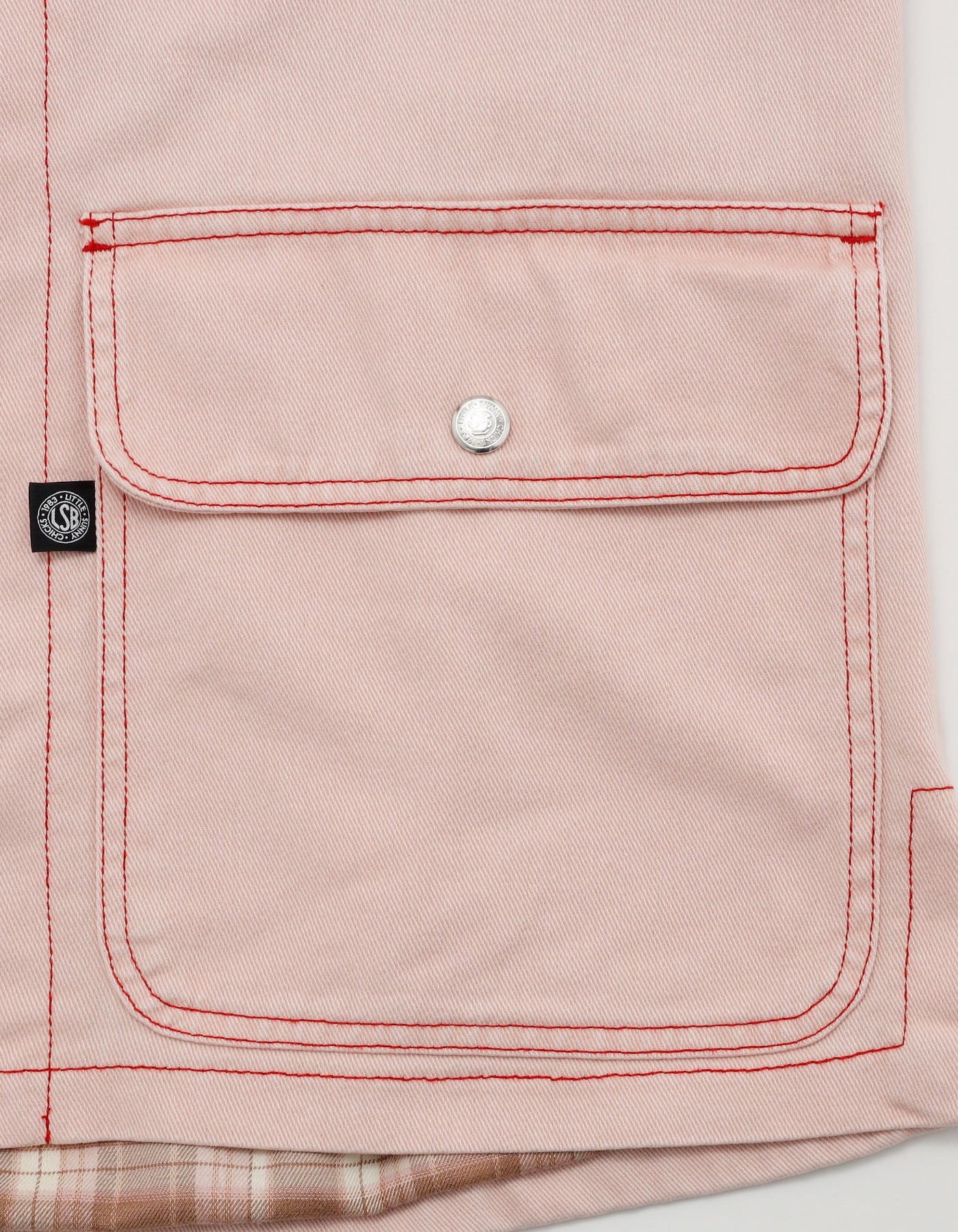 twill vest / PINK