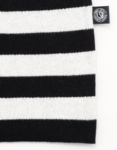 画像をギャラリービューアに読み込む, stripe knit top / BLACK×WHITE