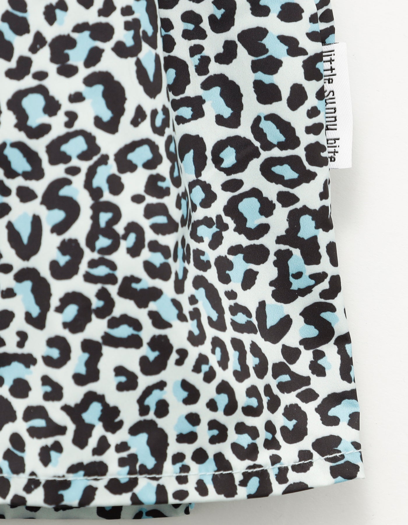 leopard mini dress / BLUE