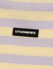 画像をギャラリービューアに読み込む, crazy stripe fake layered long tee / YELLOWxPURPLE