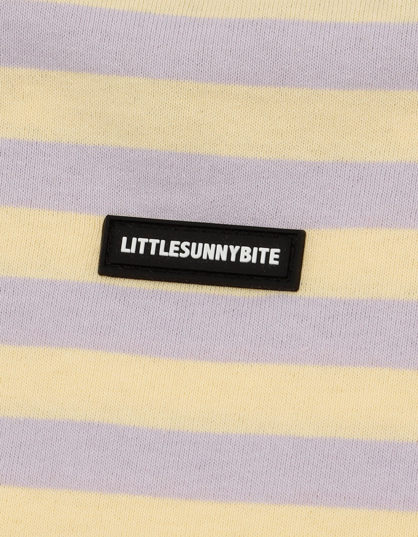 crazy stripe fake layered long tee / YELLOWxPURPLE