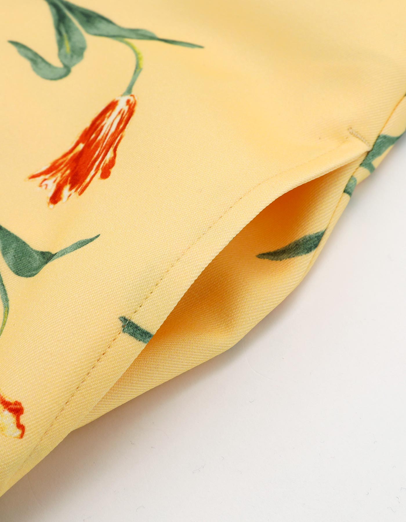 little sunny bite と pink house tulip print all in one / YELLOW