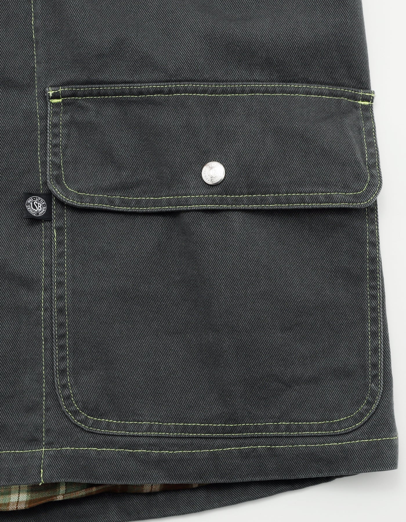 twill vest / BLACK