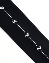 Load image into Gallery viewer, short ribbon sweat hoodie / BLACK