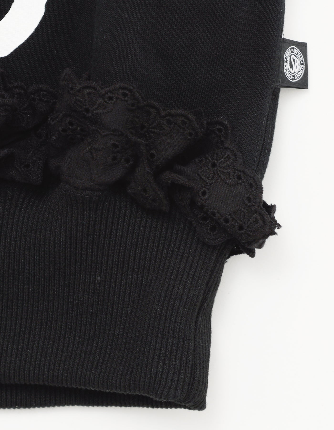 hello kitty x little sunny bite sweat top / BLACK