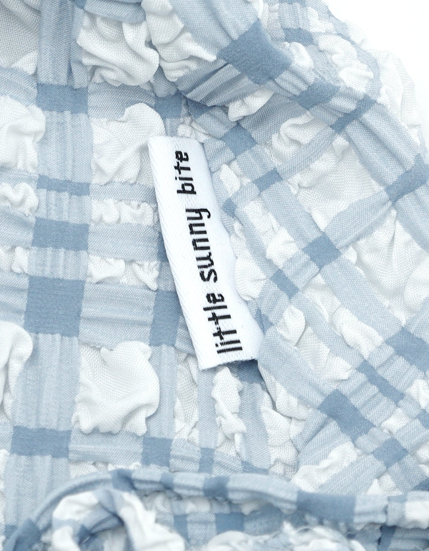 little sunny bite (リトルサニーバイト)checker frill dress / BLUE