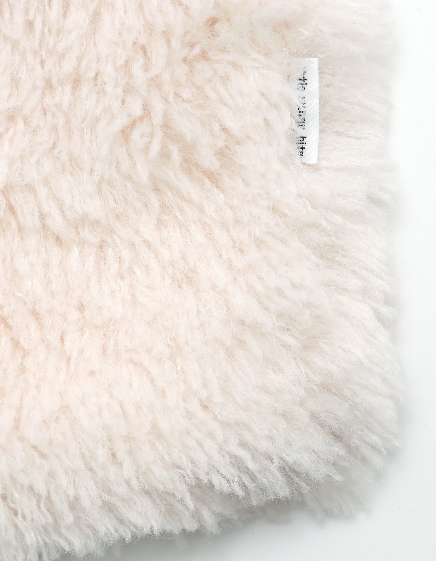 fur mini dress / WHITE