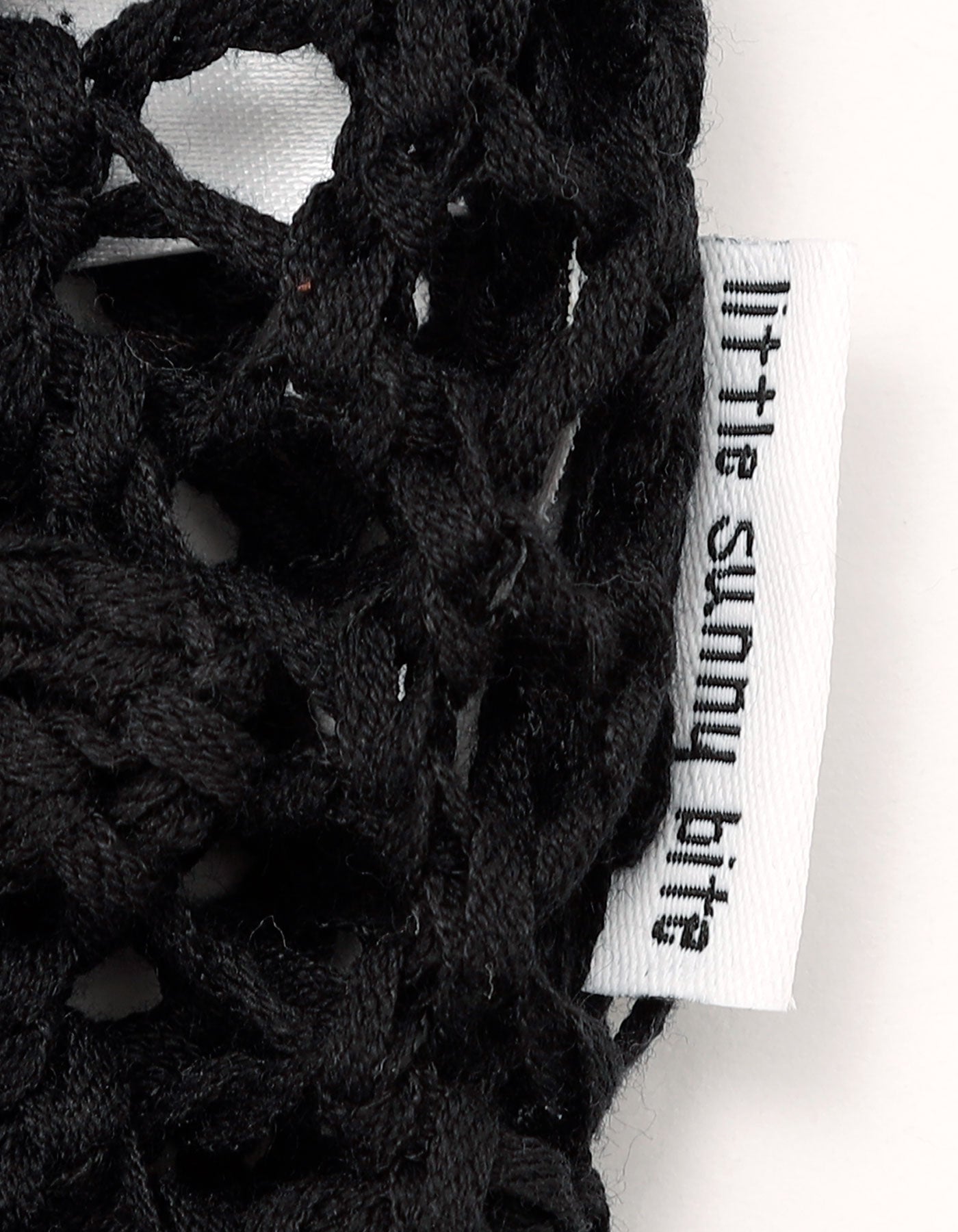 short knit pull over / BLACK