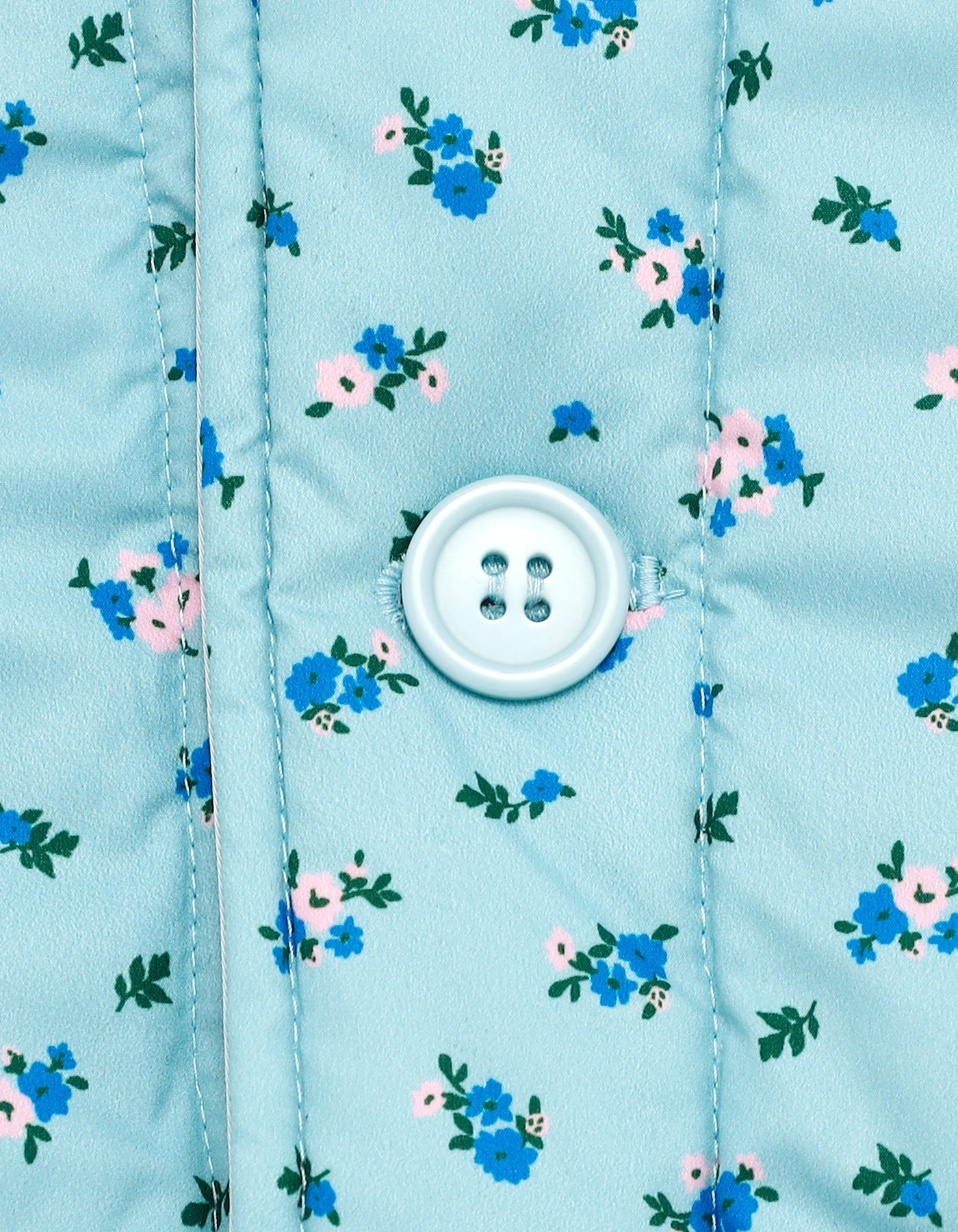 original flower print reversible down jacket / BLUE×BLUE
