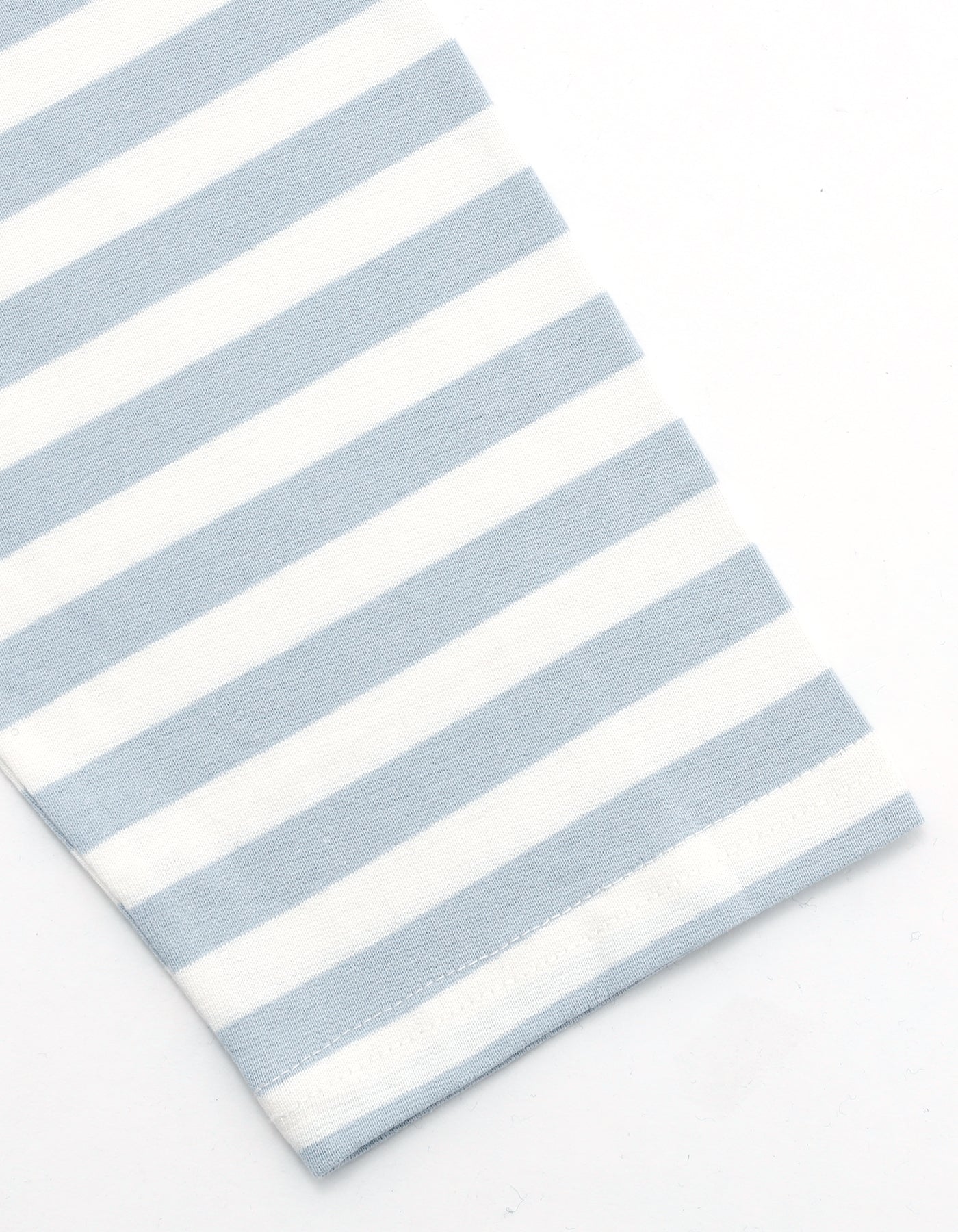 floral stripe long tee / BLUE×WHITE