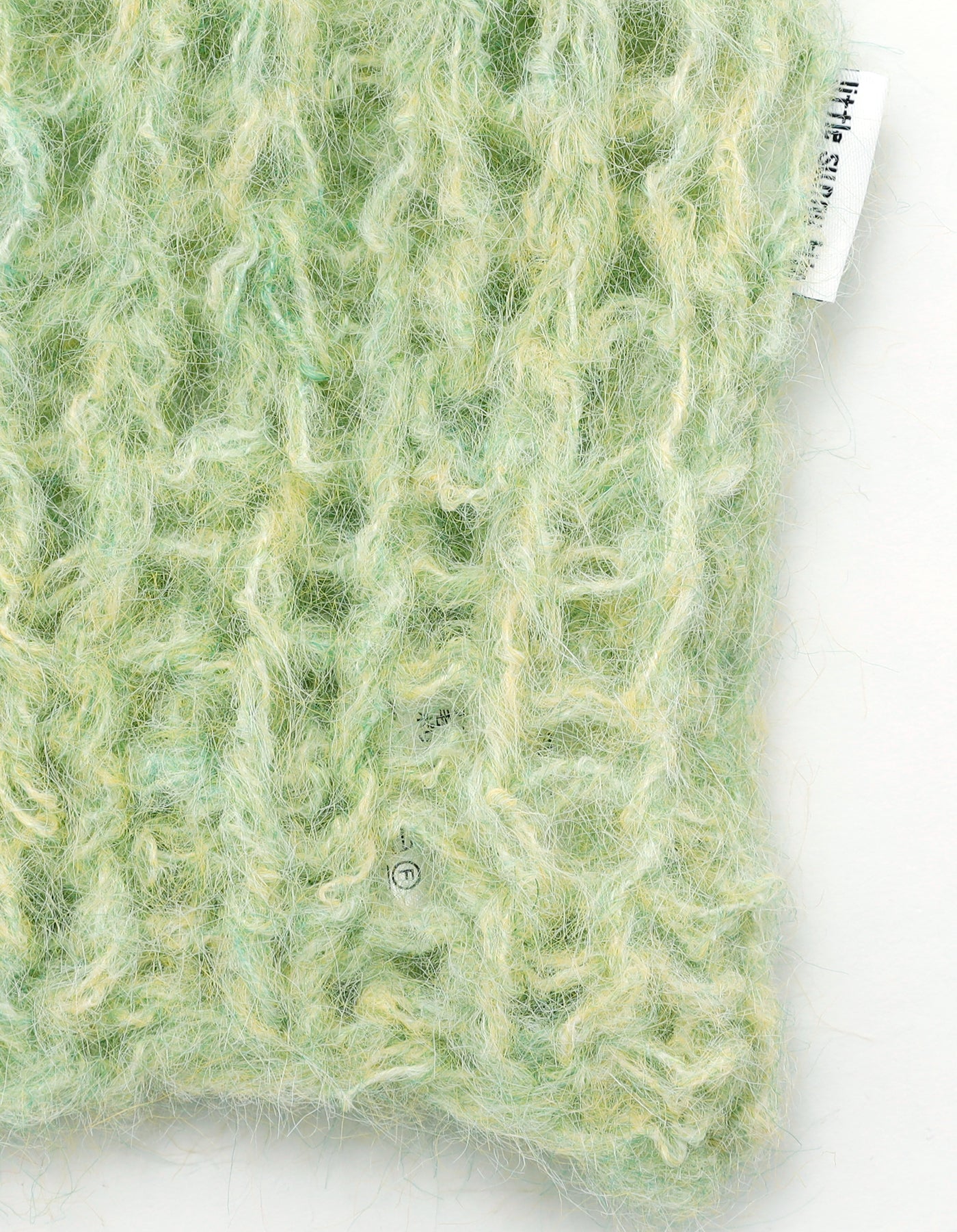 mohair knit top / GREEN
