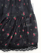 画像をギャラリービューアに読み込む, original floral tulle dress / BLACK