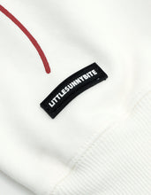 Load image into Gallery viewer, short ribbon sweat hoodie / WHITE