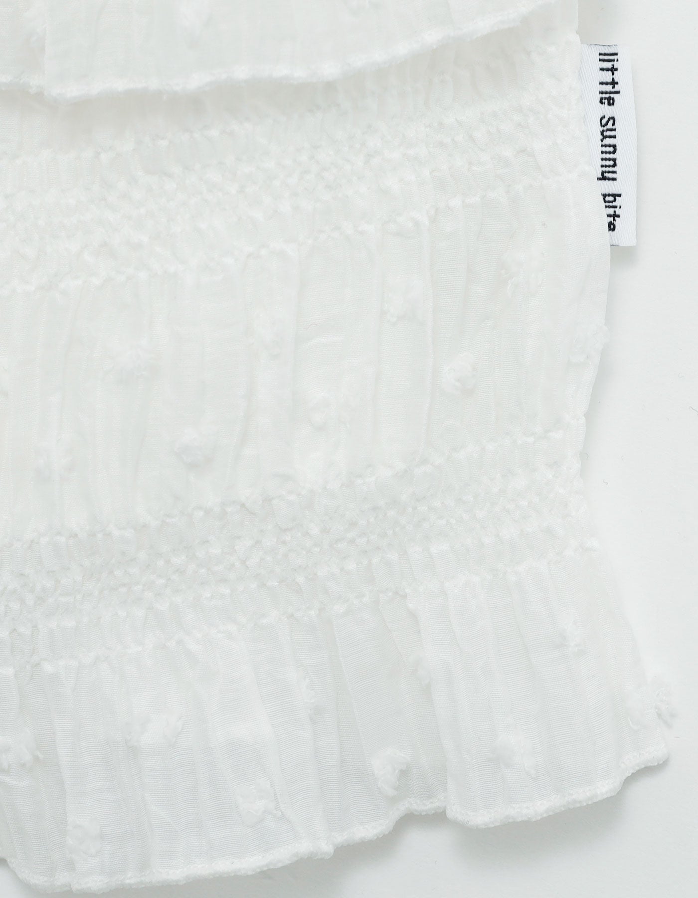 little sunny bite (リトルサニーバイト)tiered tunic / WHITE