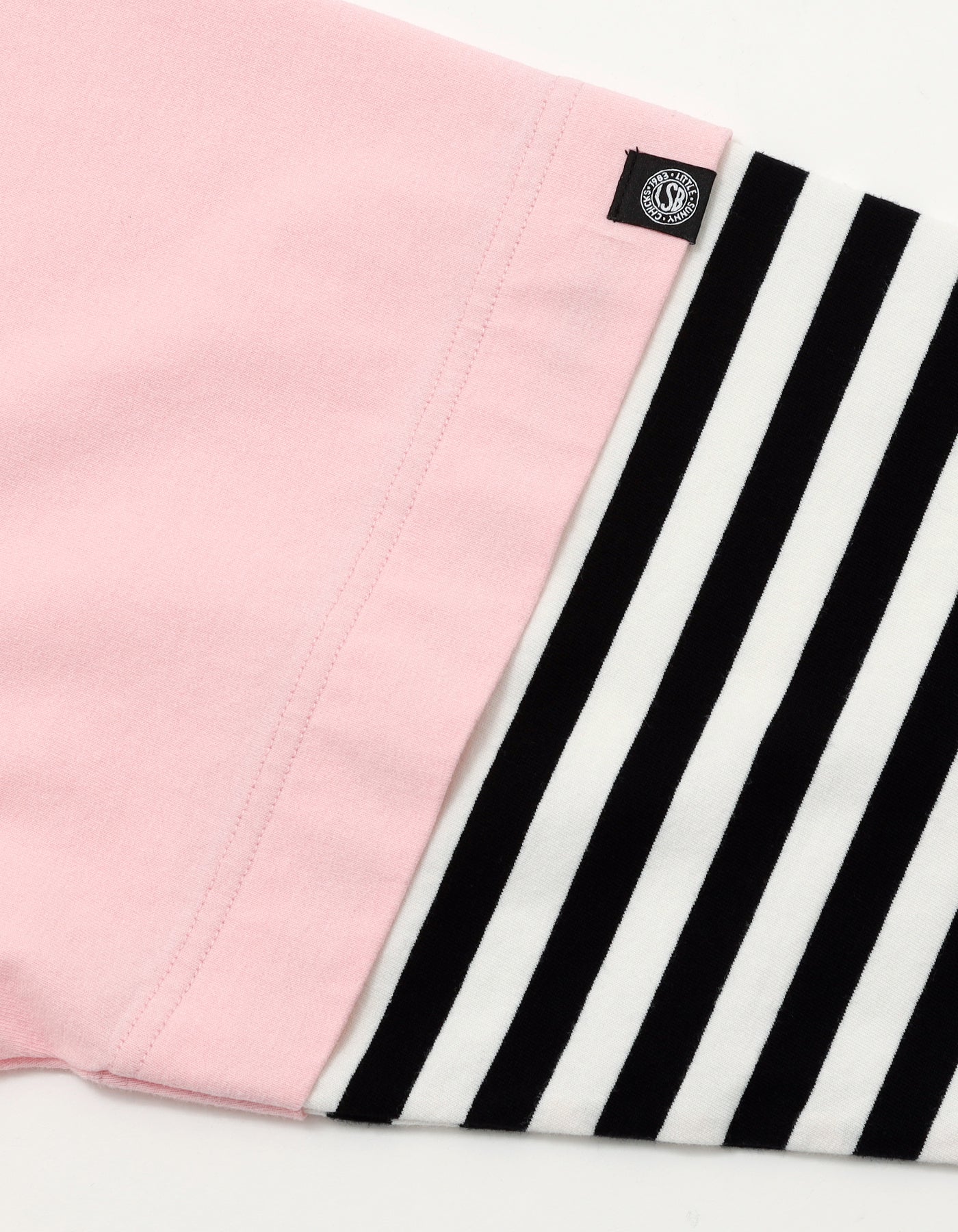 【PRE-ORDER】stranger things x little sunny bite graphic fake layered long tee / PINK