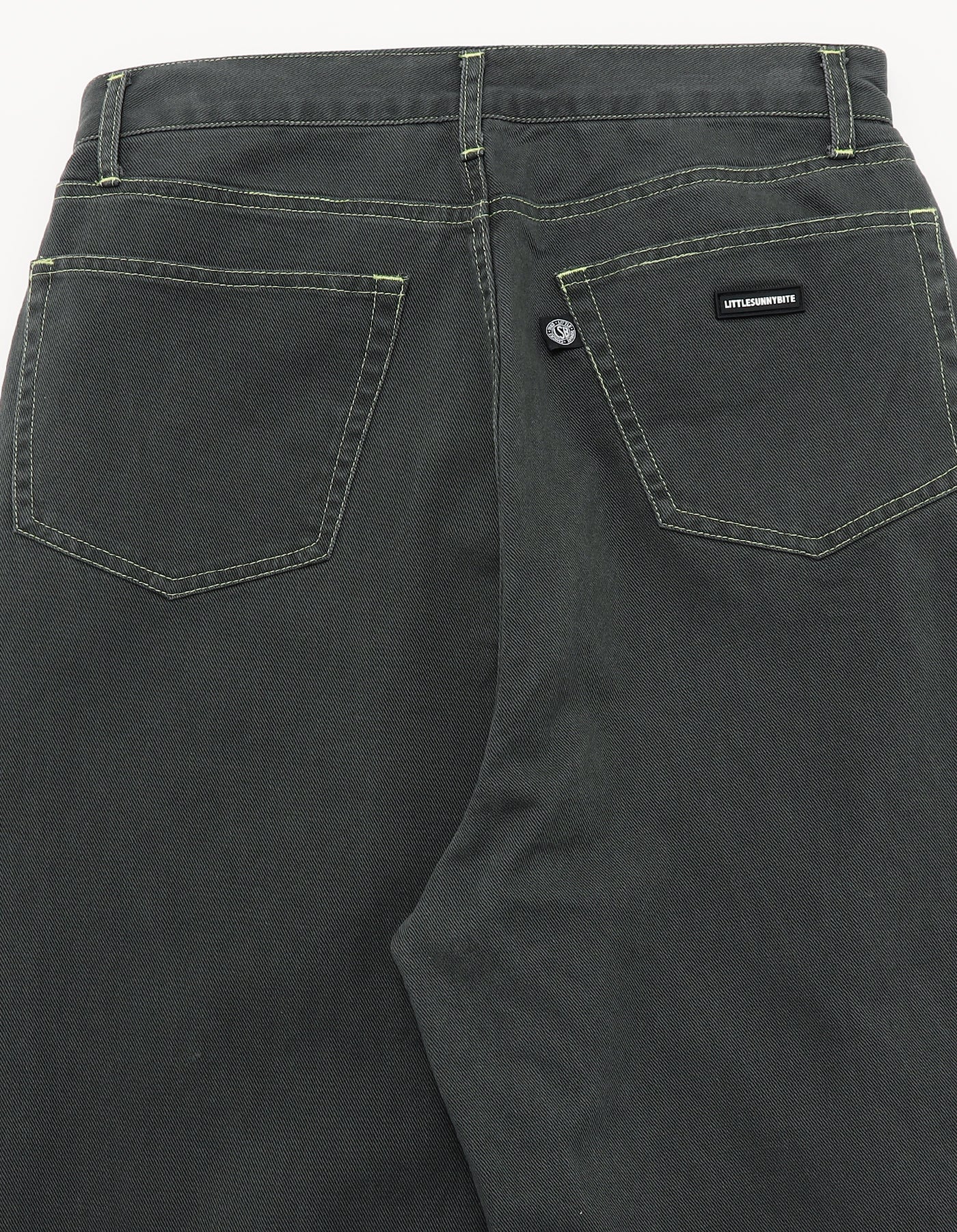 twill pants / BLACK