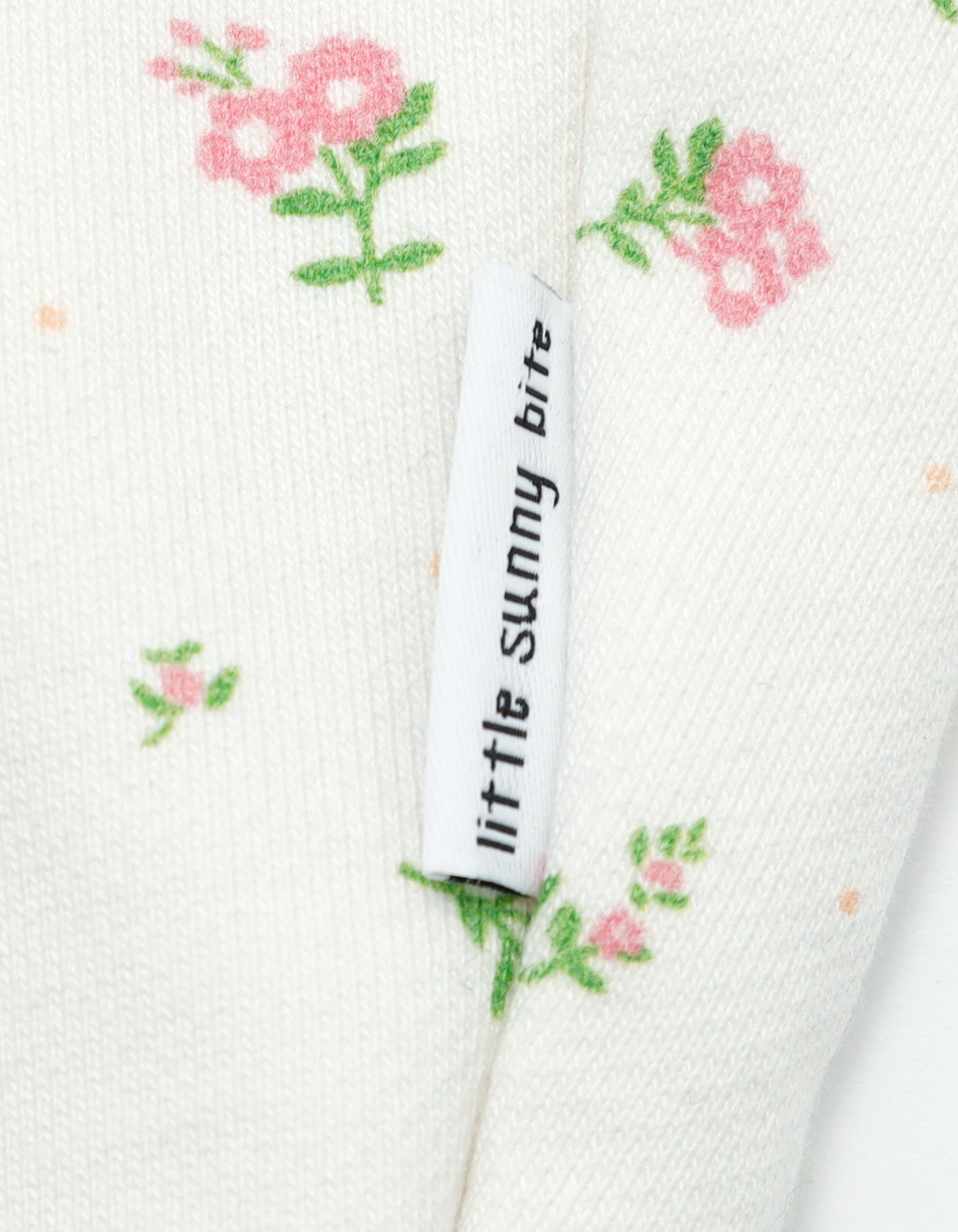 little sunny bite (リトルサニーバイト) floral hoodie / WHITE