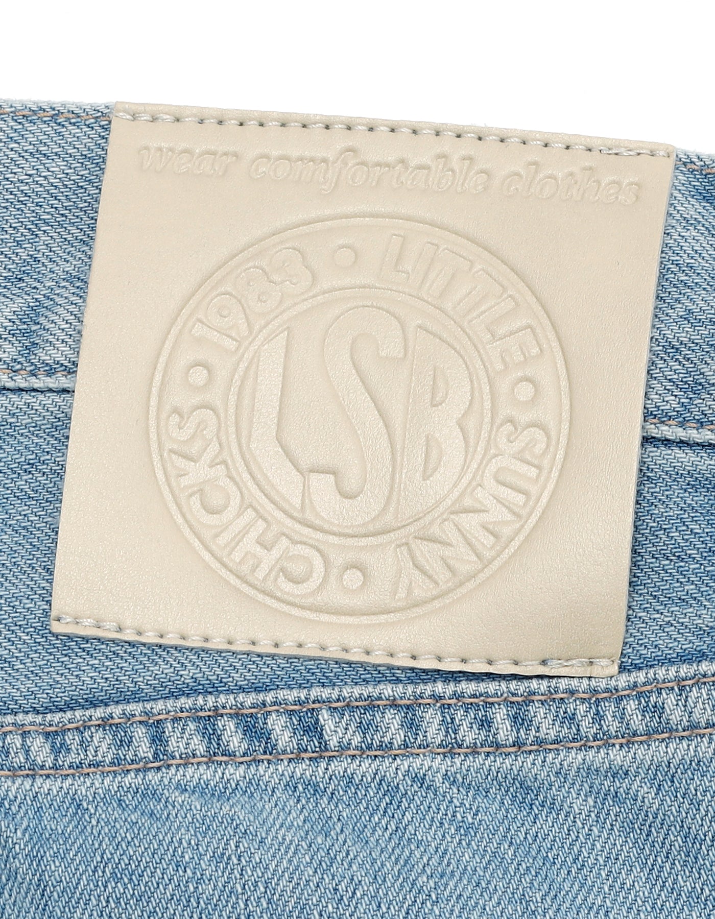 little sunny bite (リトルサニーバイト)DAMAGE DENIM PANTS / BLUE