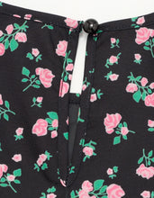 画像をギャラリービューアに読み込む, floral mini dress / BLACK