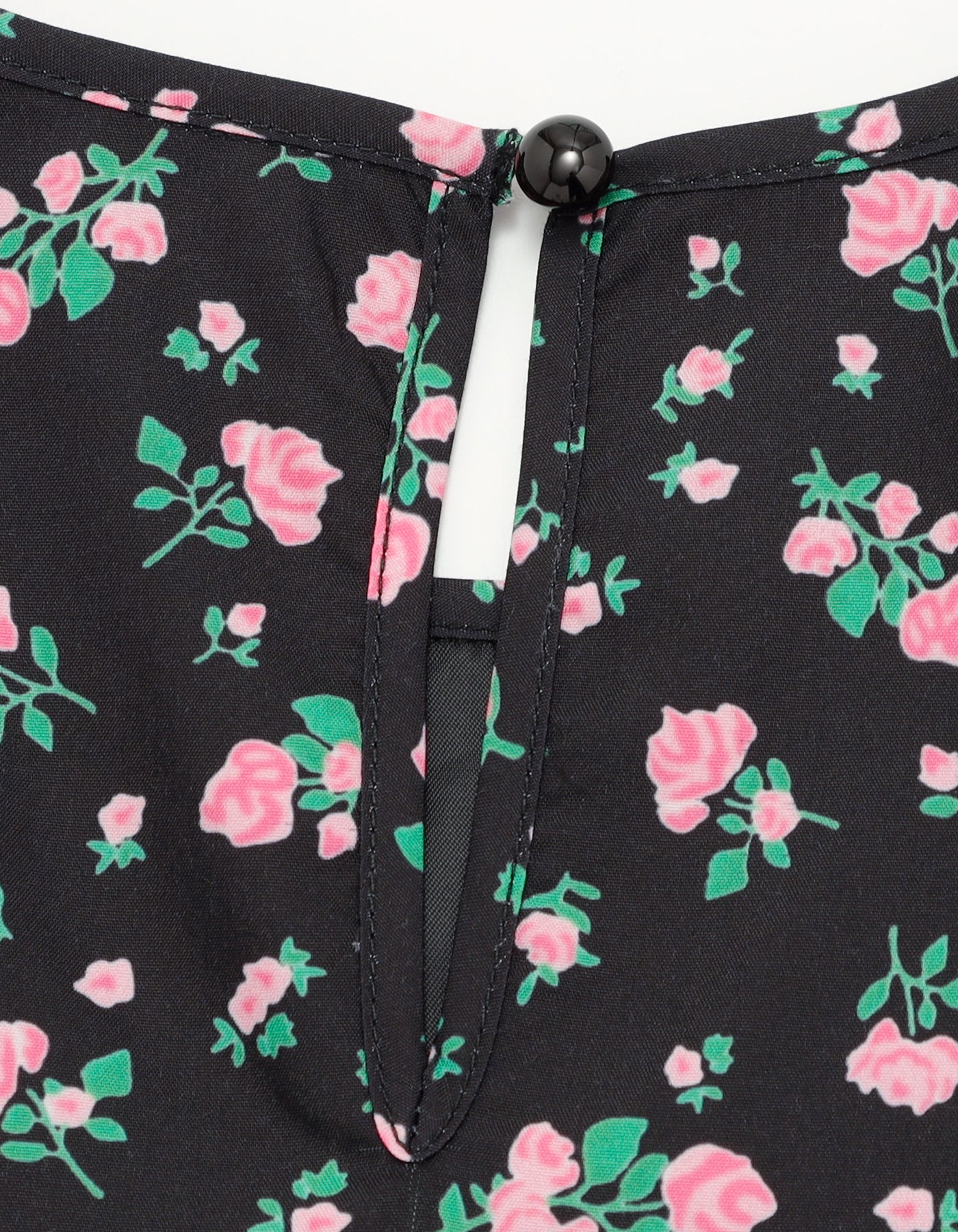 floral mini dress / BLACK