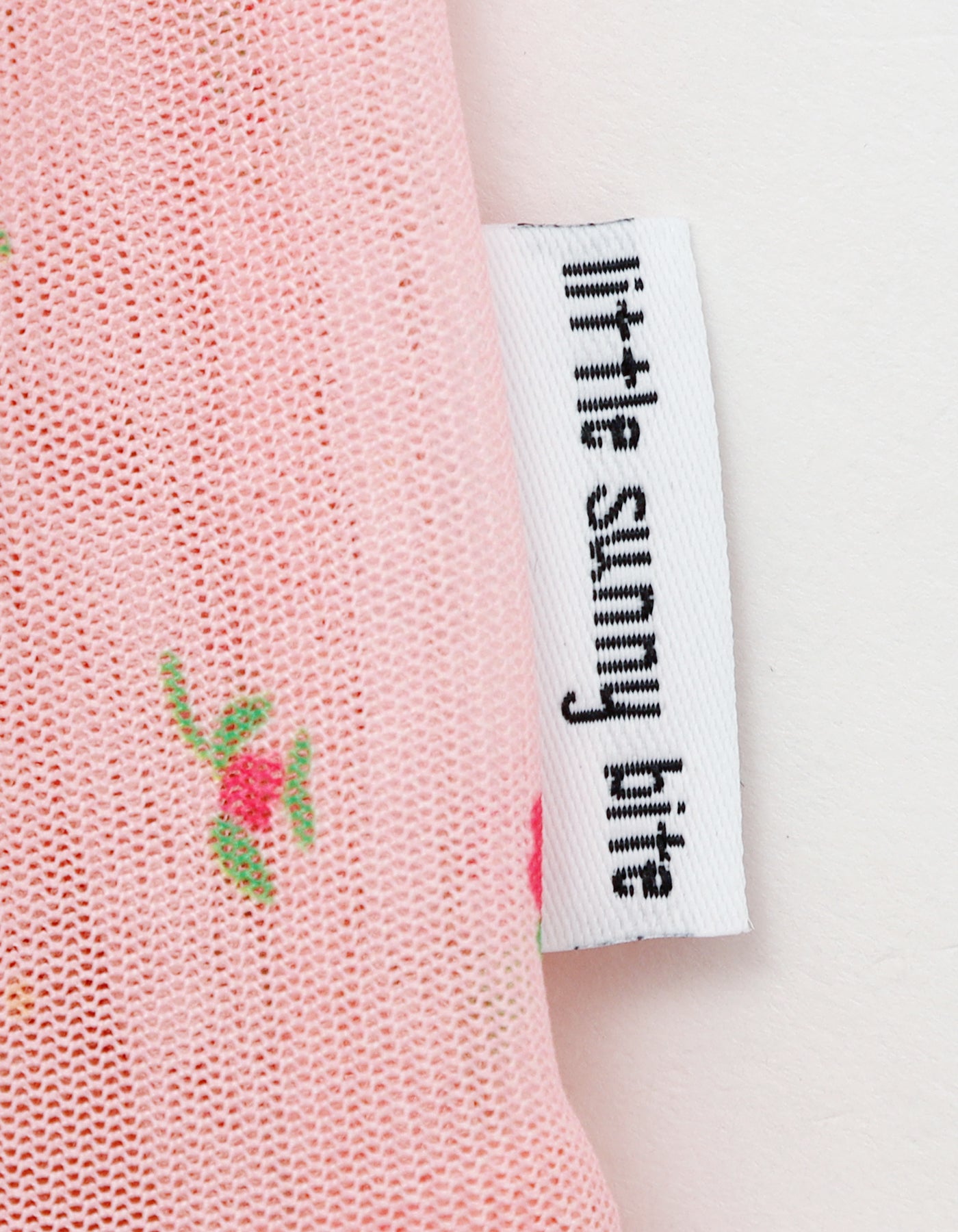 original floral tulle dress / PINK