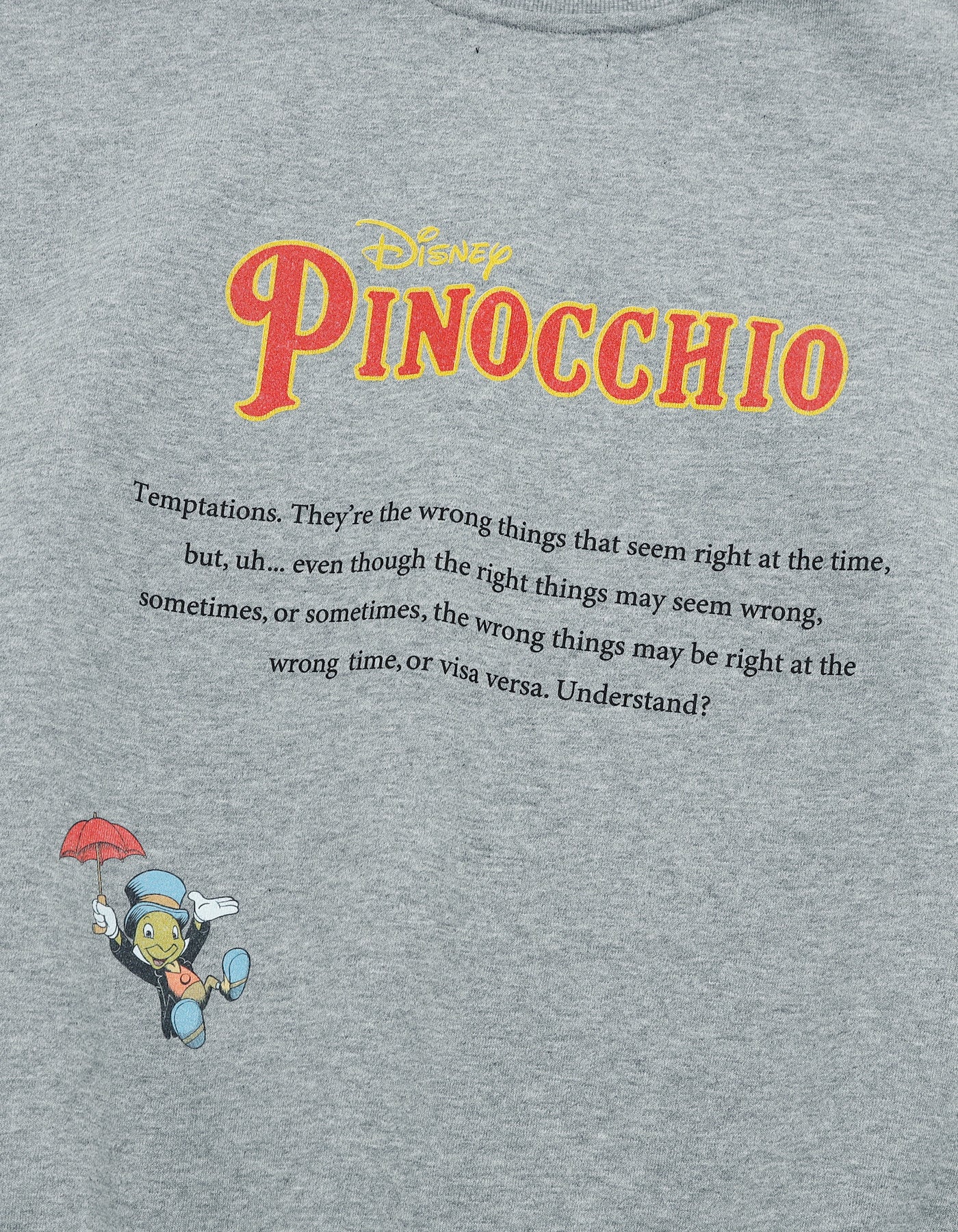 pinocchio sweat top / GRAY