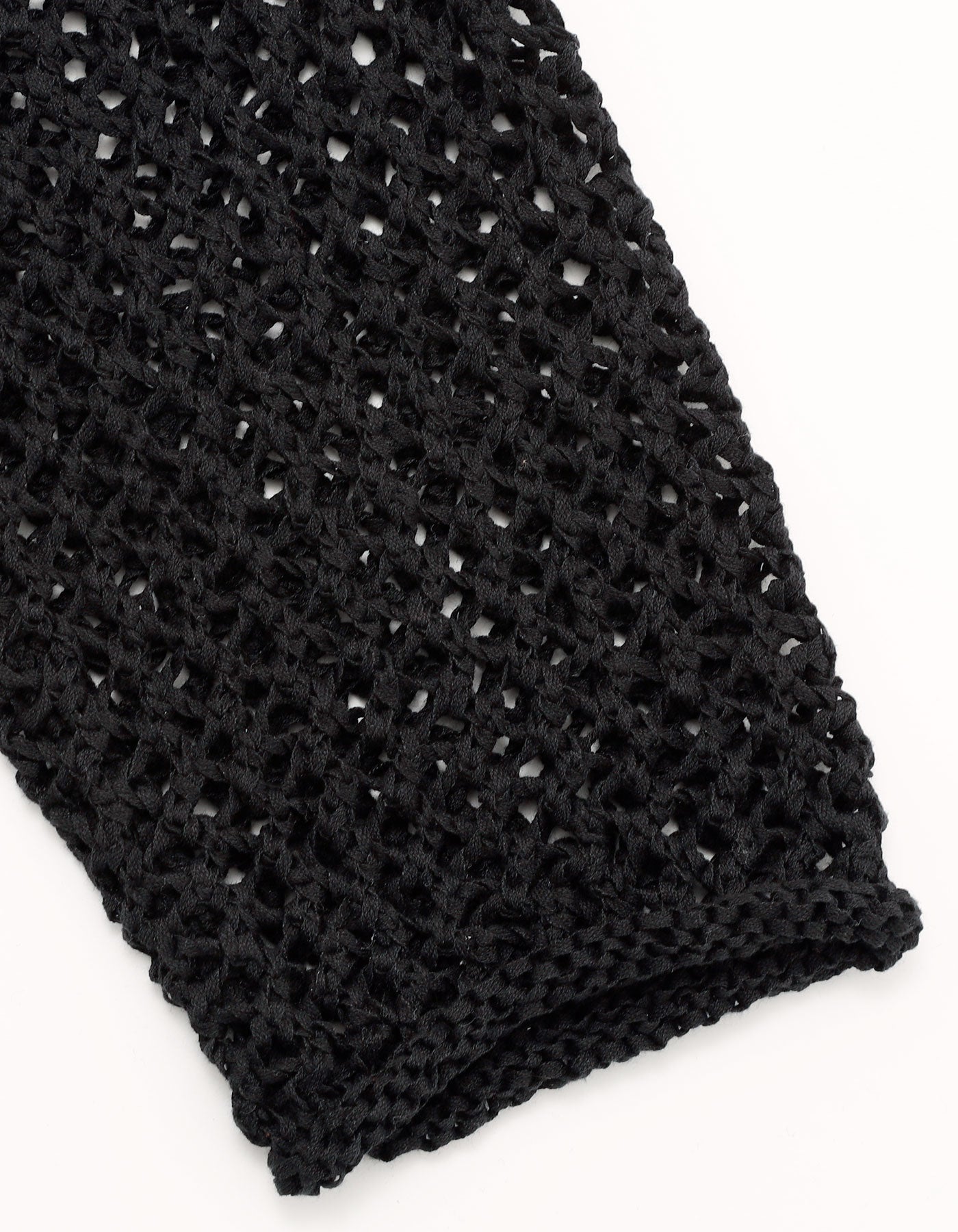 short knit pull over / BLACK